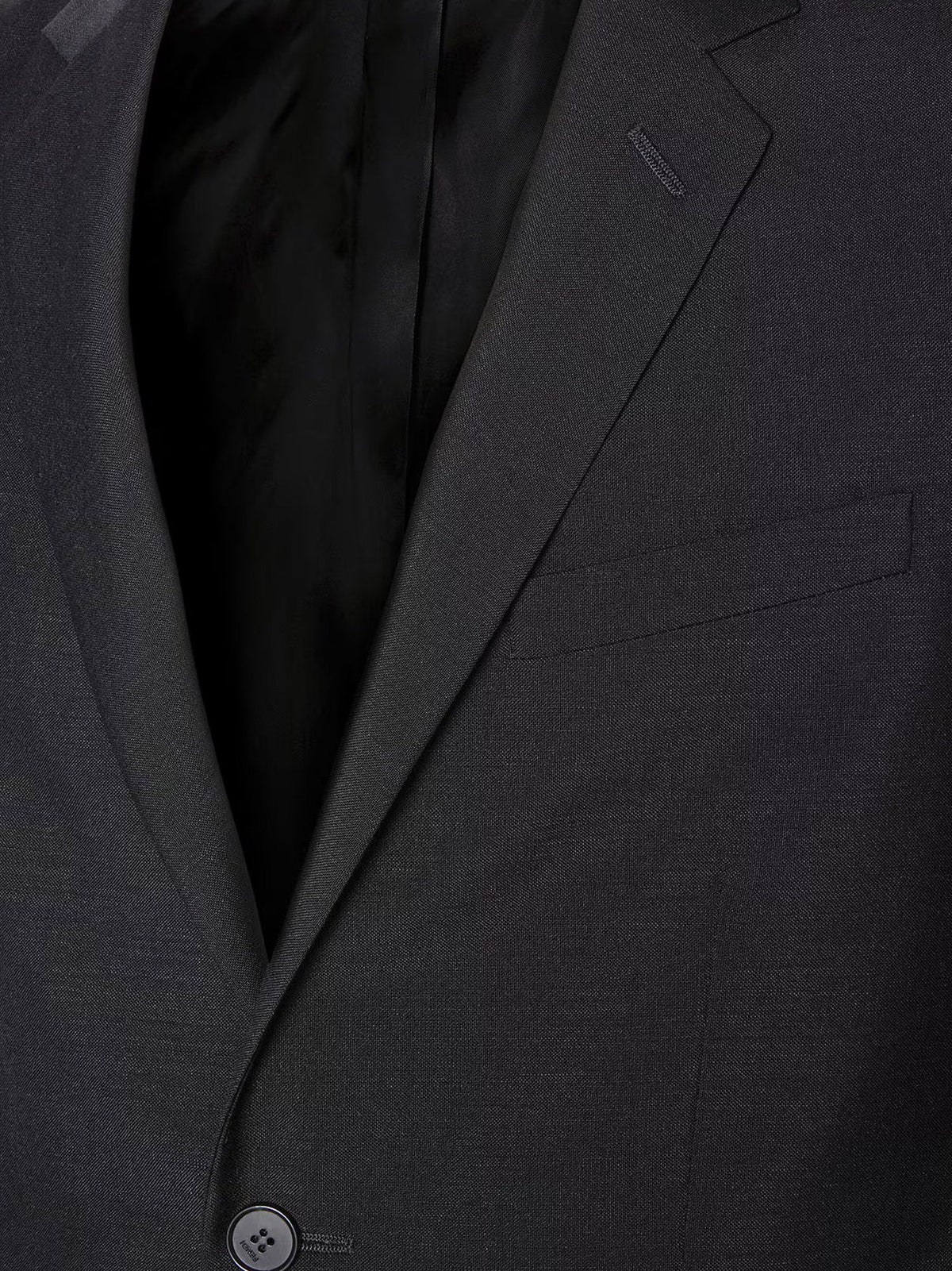 Fendi Slim Fit Kid Mohair Blazer