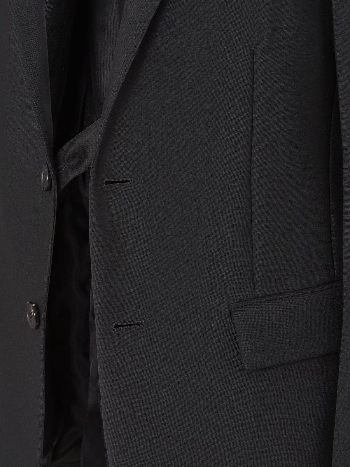 Fendi Black Kid Mohair Blazer