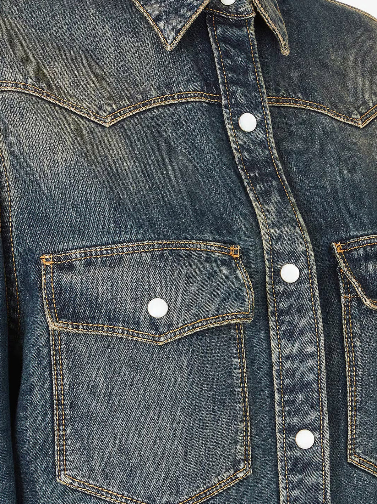Fendi Washed-out Denim Shirt