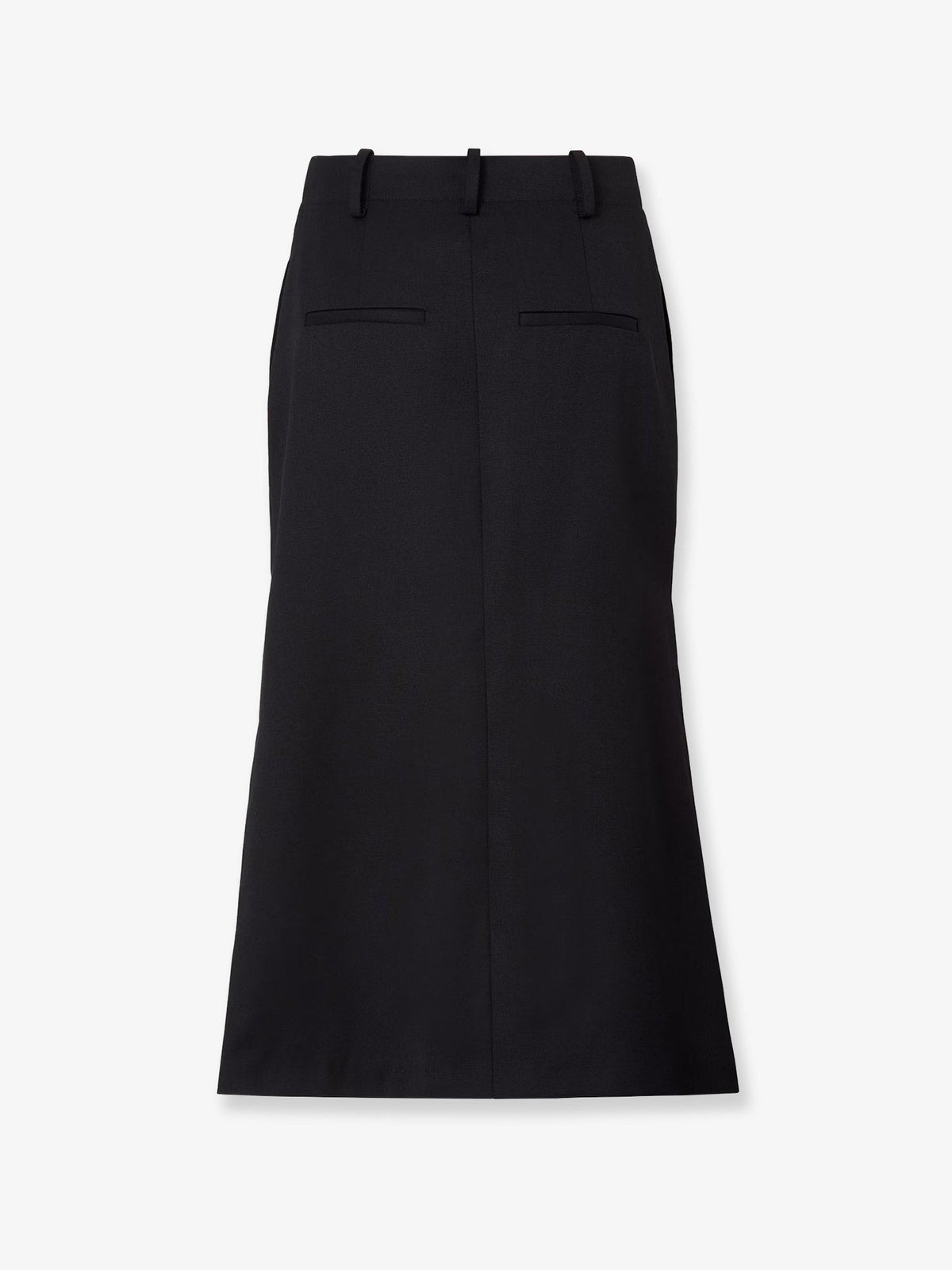 Fendi Black Grain De Poudre Skirt