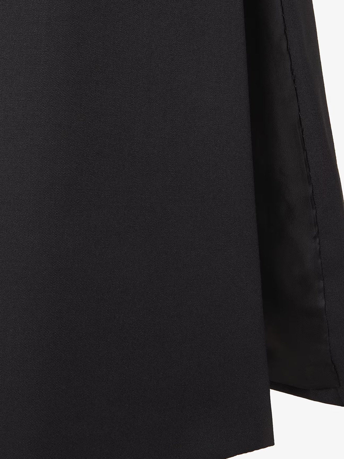 Fendi Black Grain De Poudre Skirt
