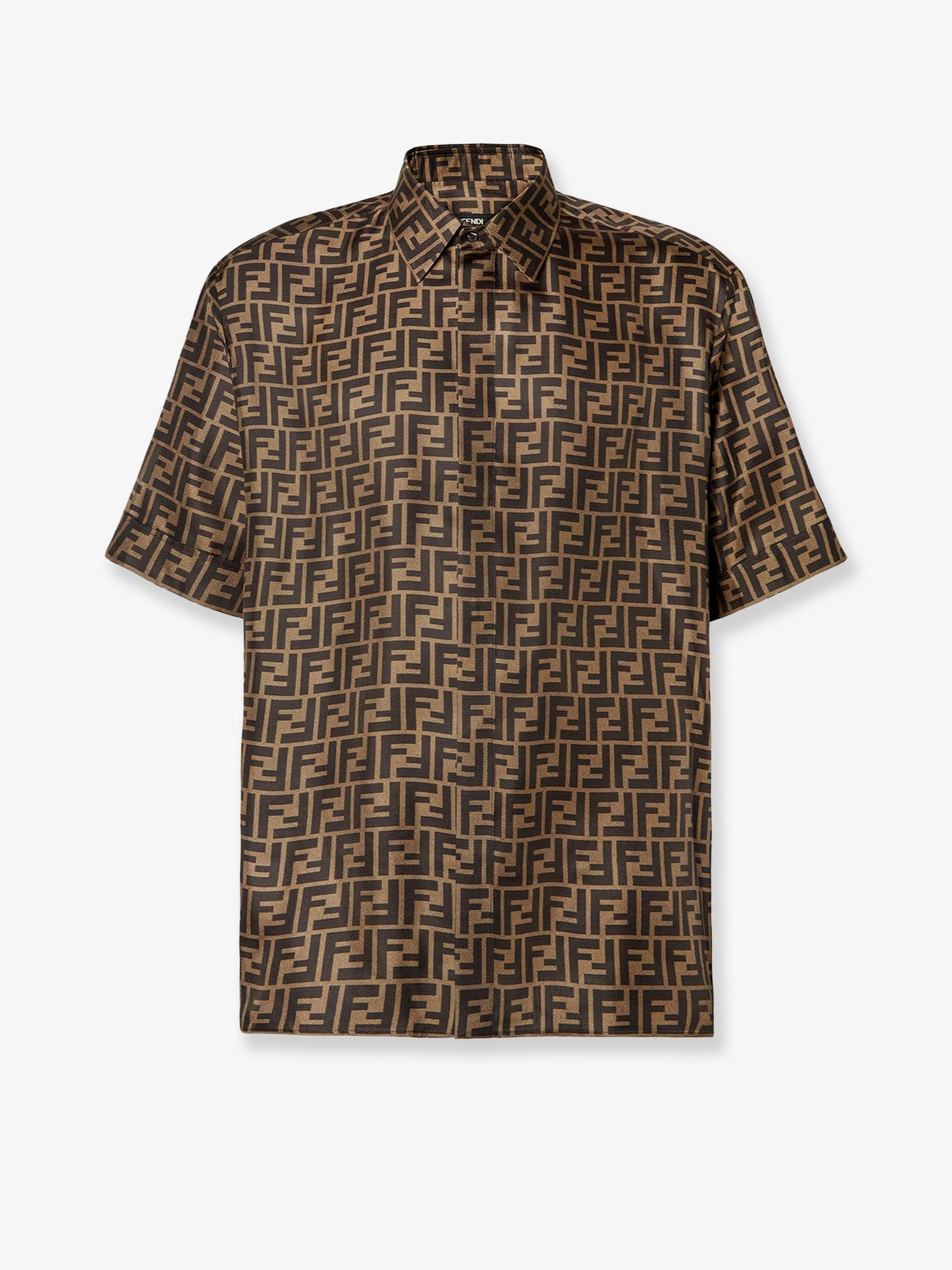 Fendi Silk Shirt With Ff Motif