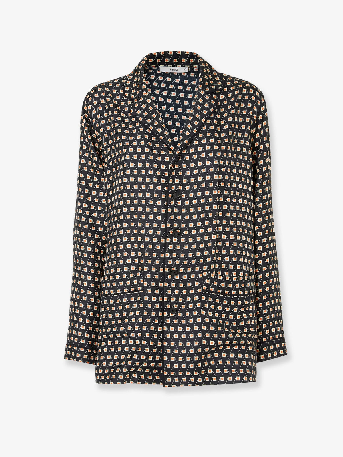 Fendi Pajamas Printed Silk Shirt