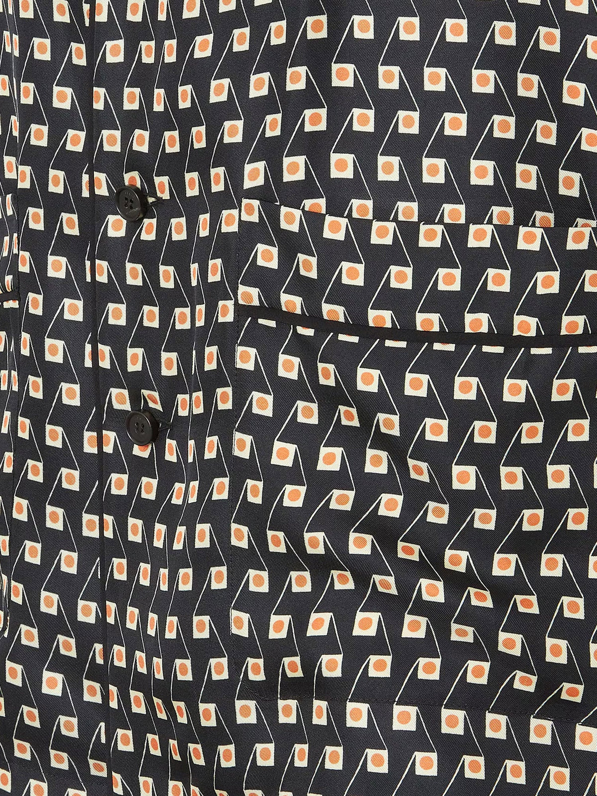 Fendi Pajamas Printed Silk Shirt