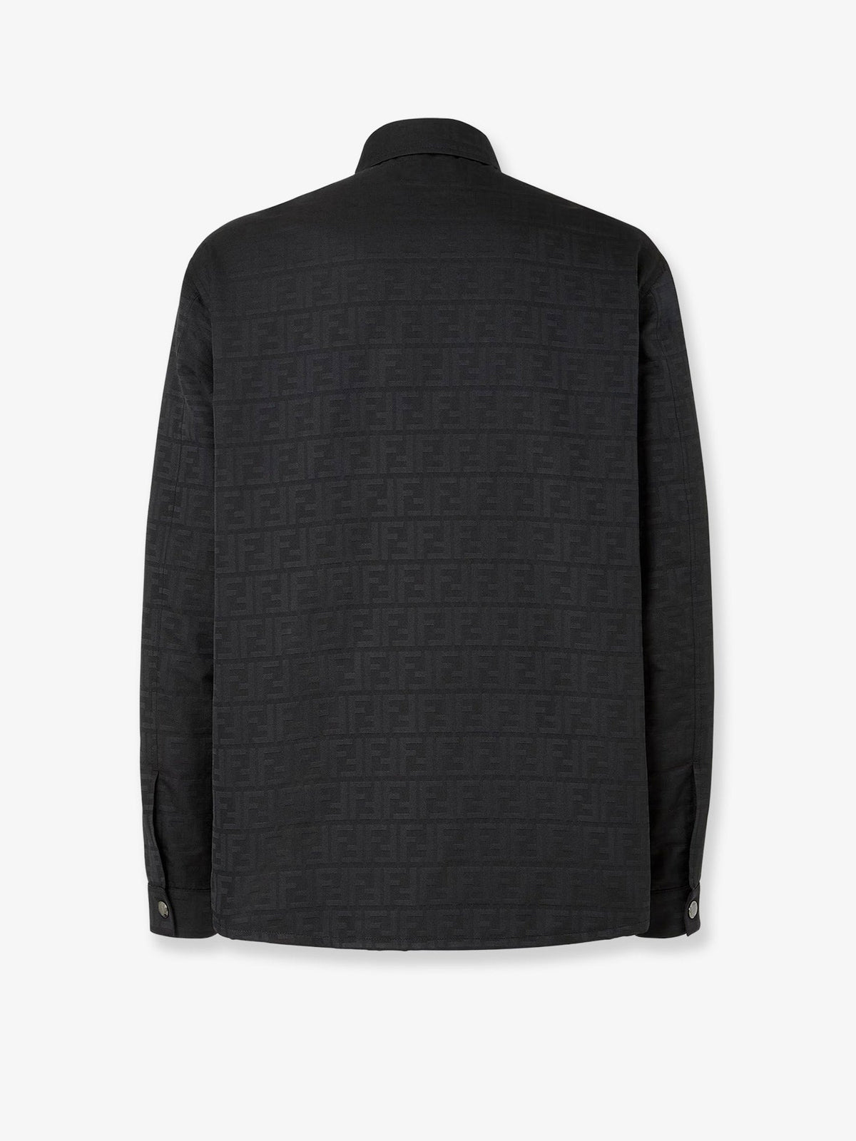 Fendi Black Ff Zucca Jacquard Nylon Blouson