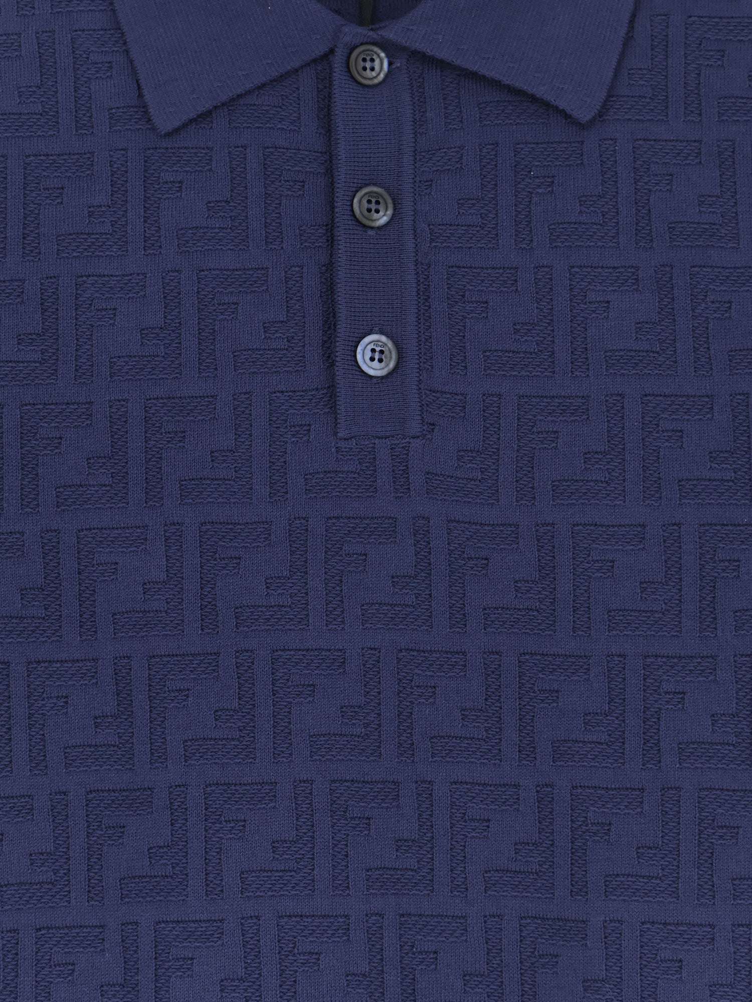 Fendi Ff Cotton Polo Shirt