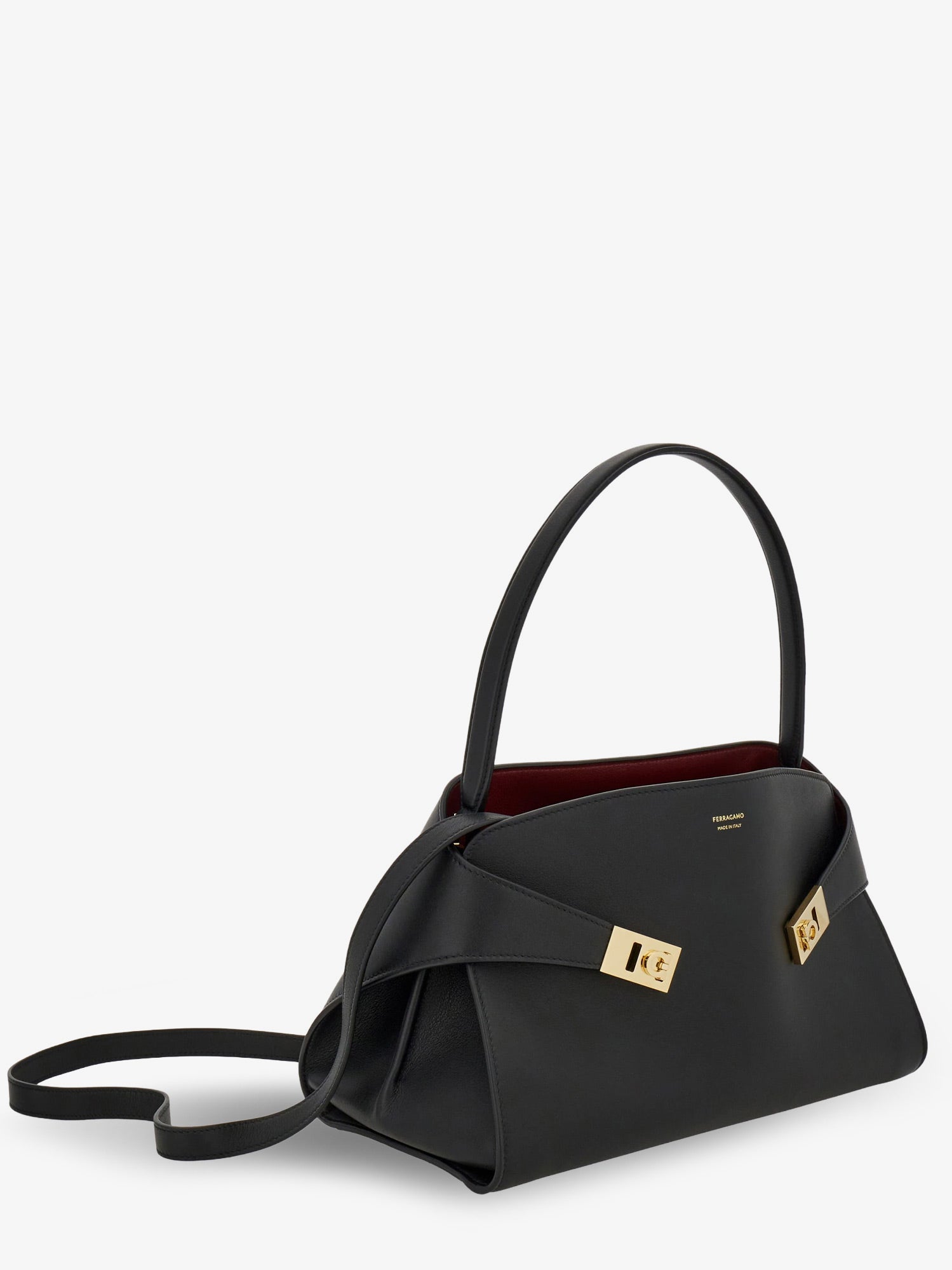 Ferragamo Hug Soft M Leather Shoulder Bag