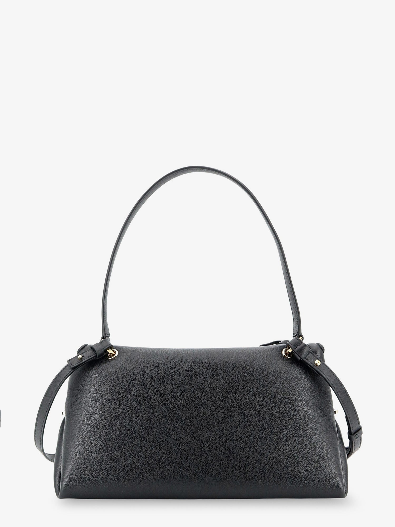Ferragamo Leather Shoulder Bag With Gancini Detail