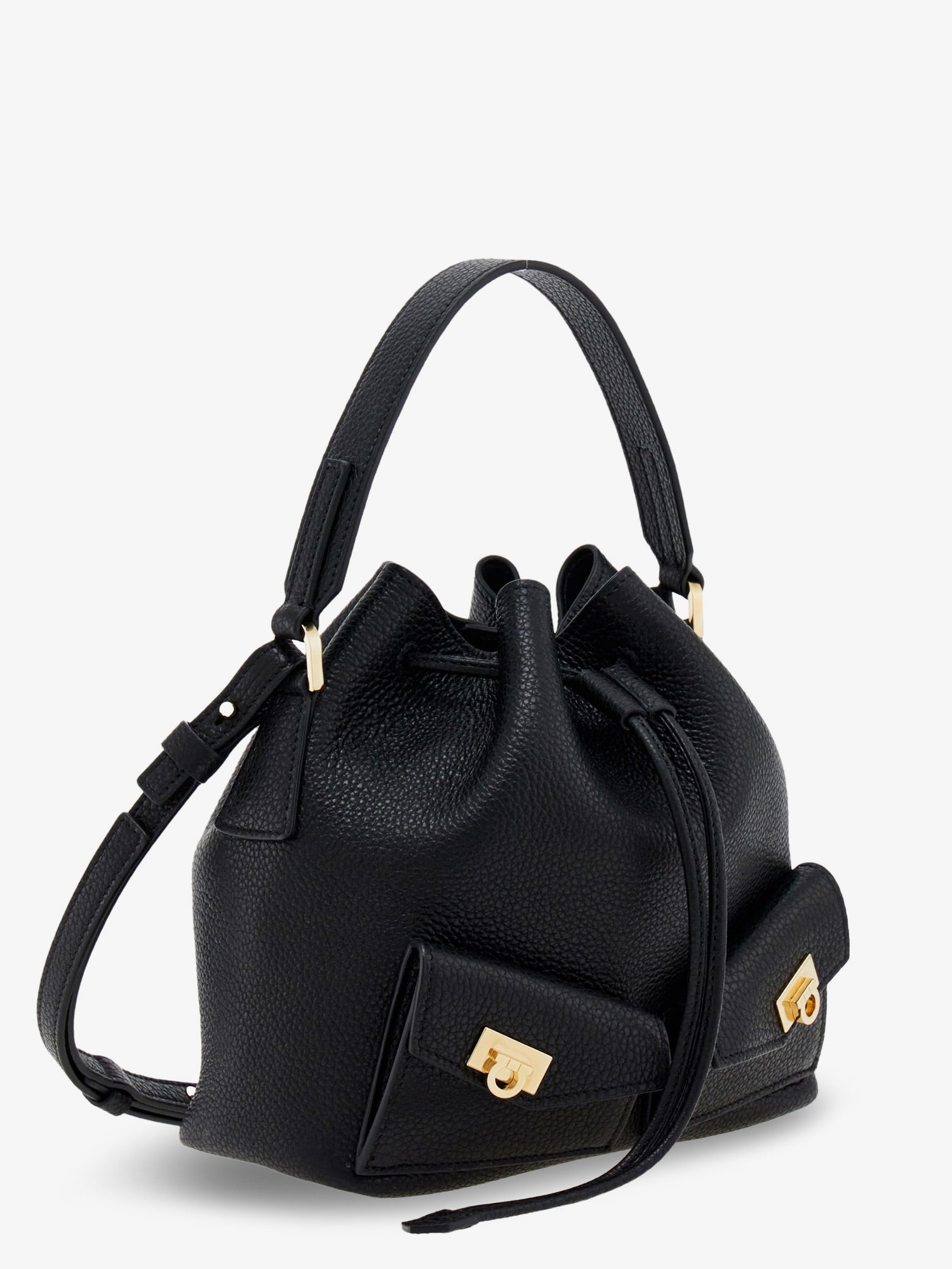 Ferragamo Leather Bucket Bag