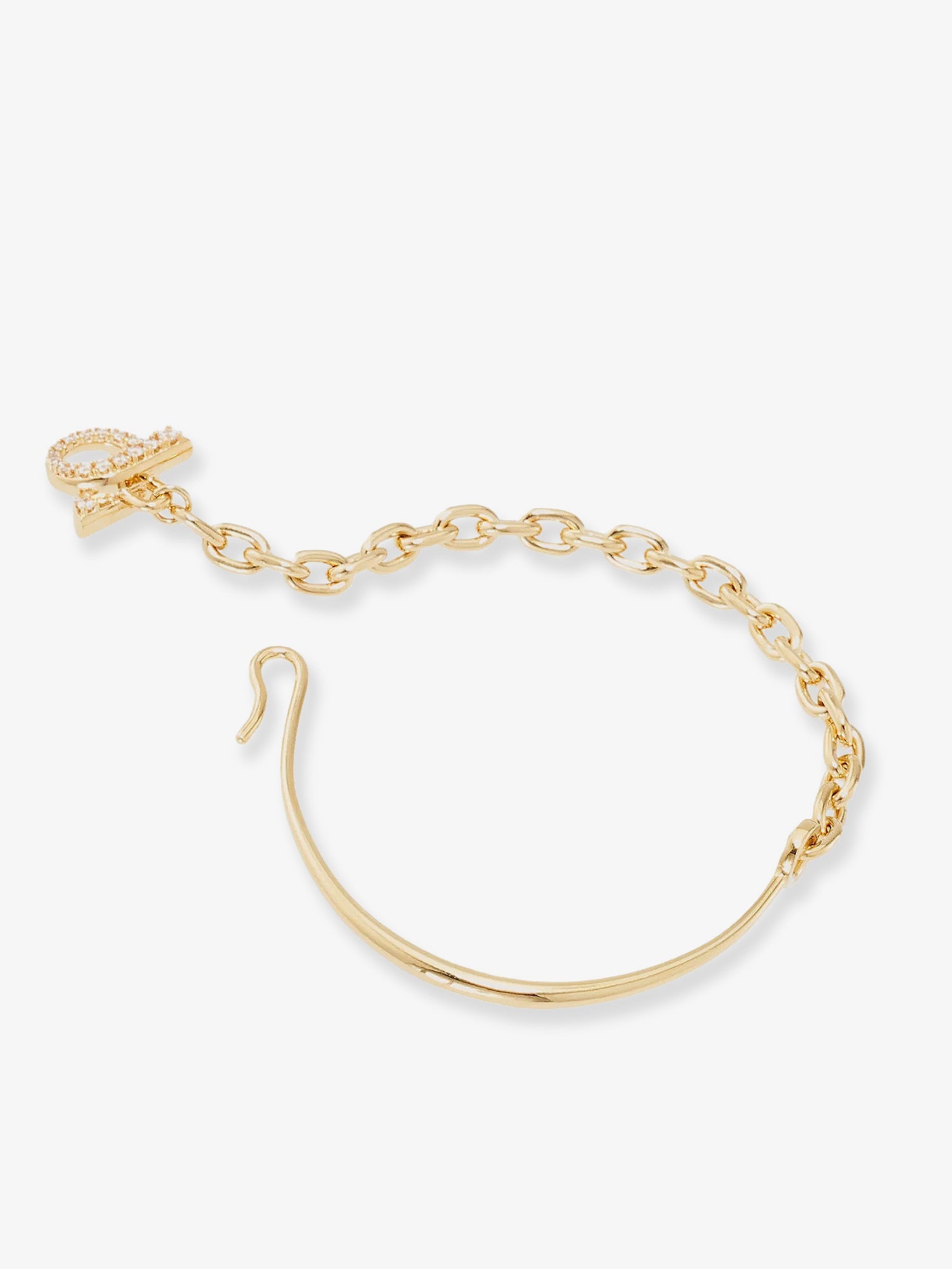 Ferragamo Brass Bracelet With Gancini Detail