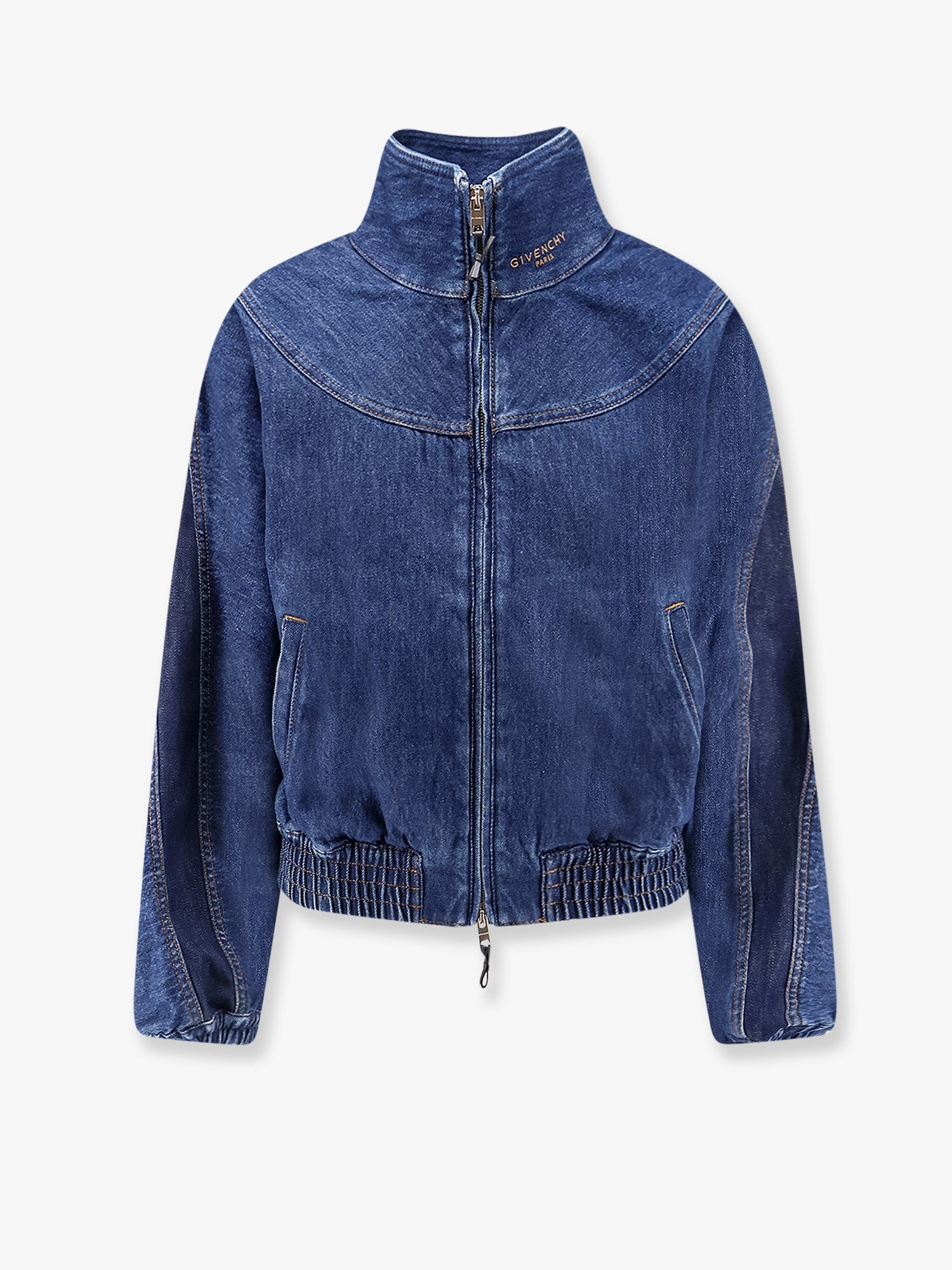 Givenchy Denim Jacket With Embroidered Lettering Logo