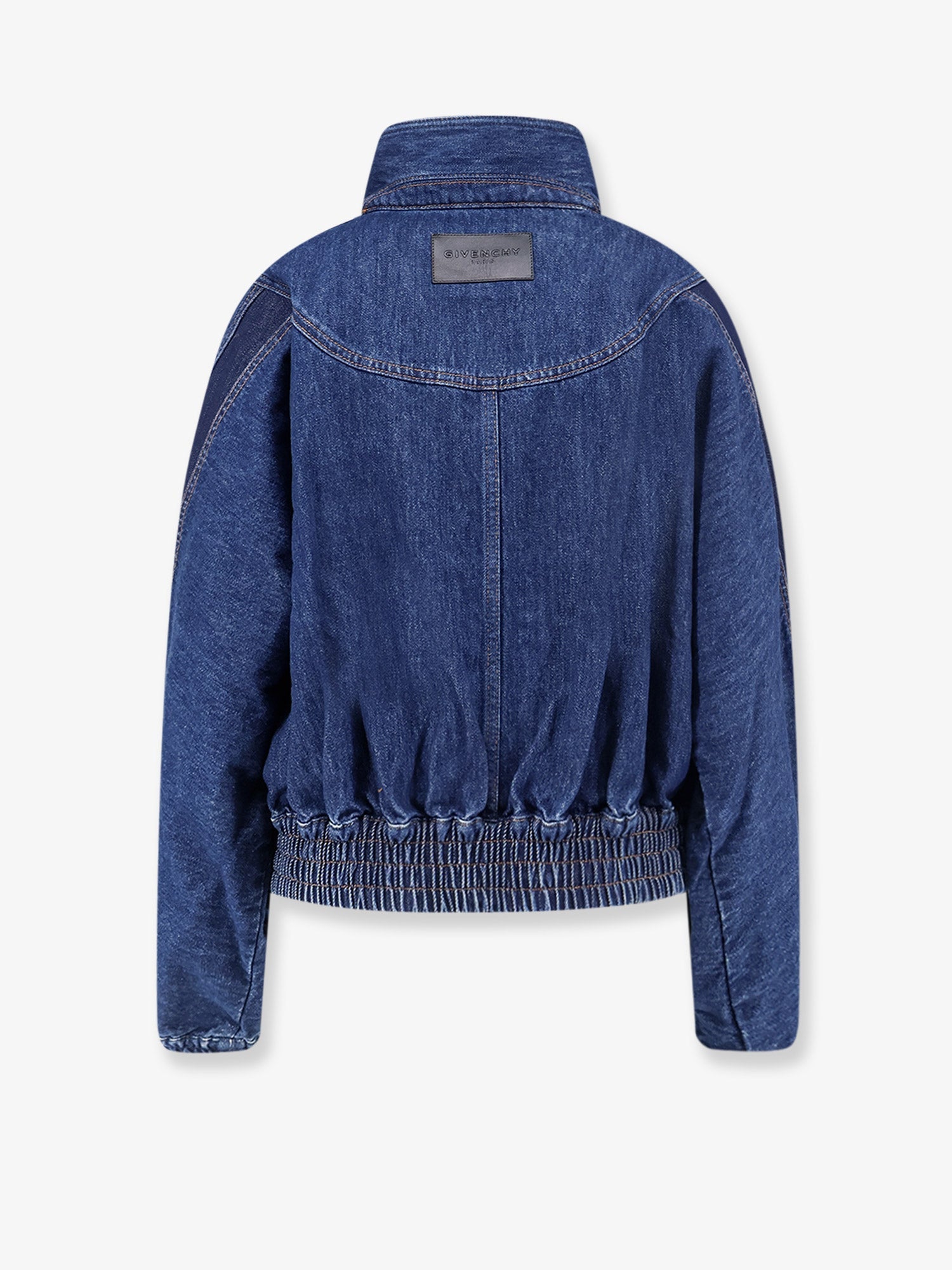 Givenchy Denim Jacket With Embroidered Lettering Logo