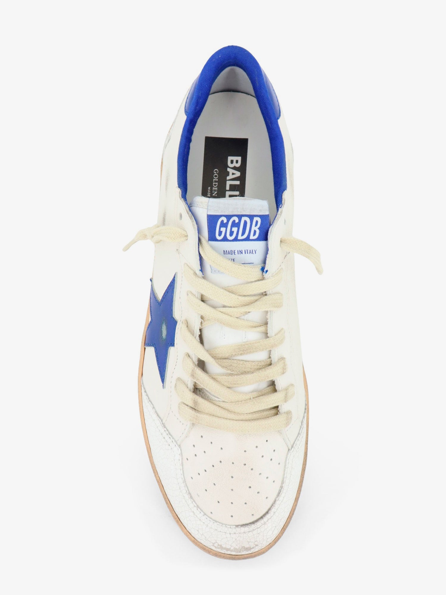 Golden Goose Ballstar Leather Sneakers With Iconic Side Logo