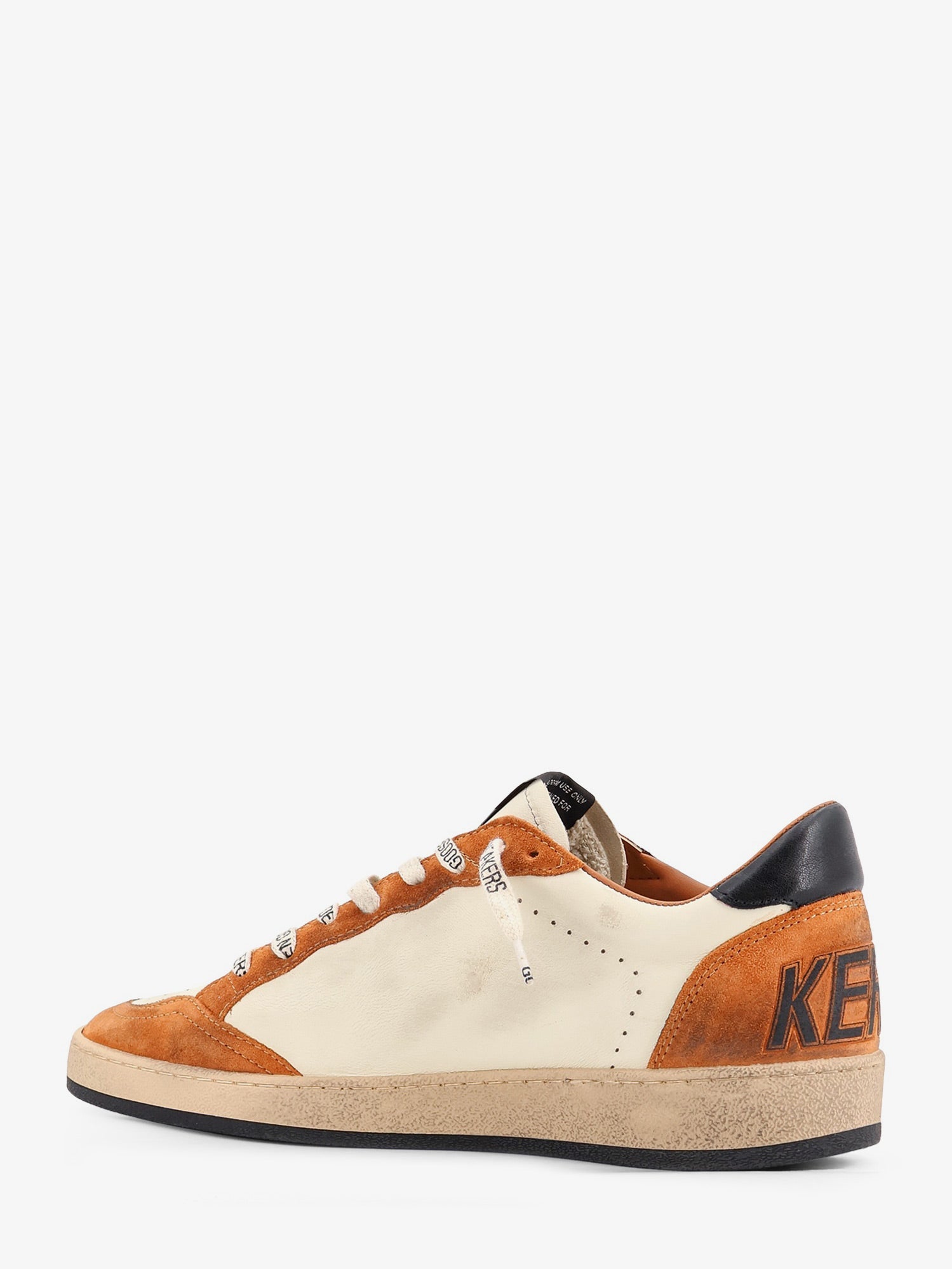 Golden Goose Ballstar Sneakers In Suede And Leather With Iconic Side Logo