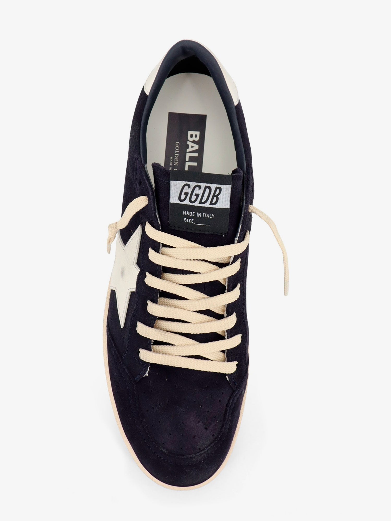Golden Goose Ballstar Suede Sneakers With Iconic Side Logo