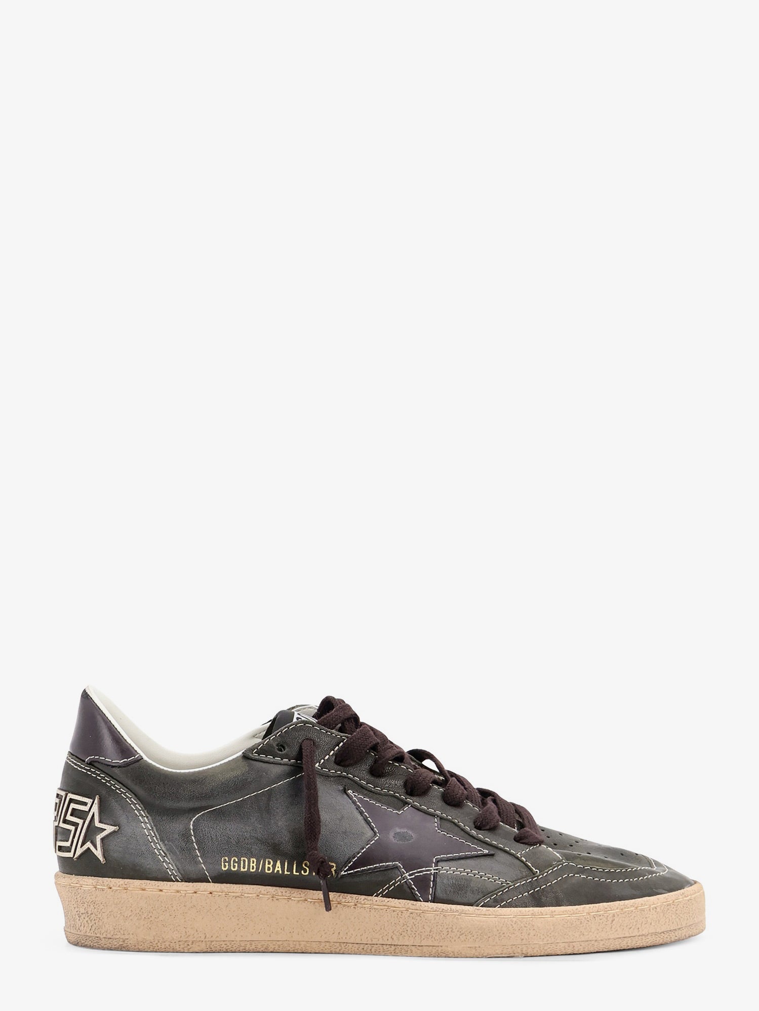Golden Goose Ballstar Used Effect Leather Sneakers