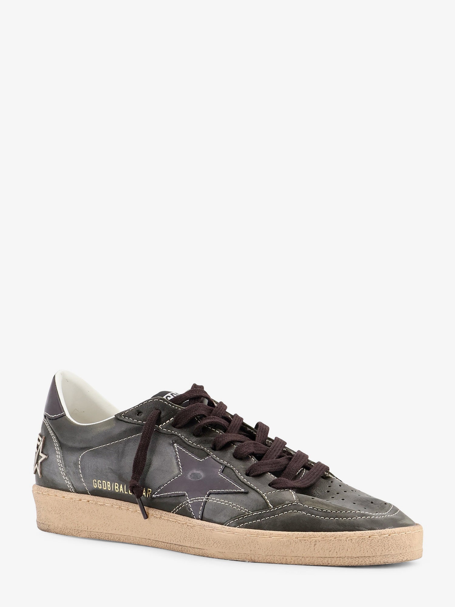 Golden Goose Ballstar Used Effect Leather Sneakers