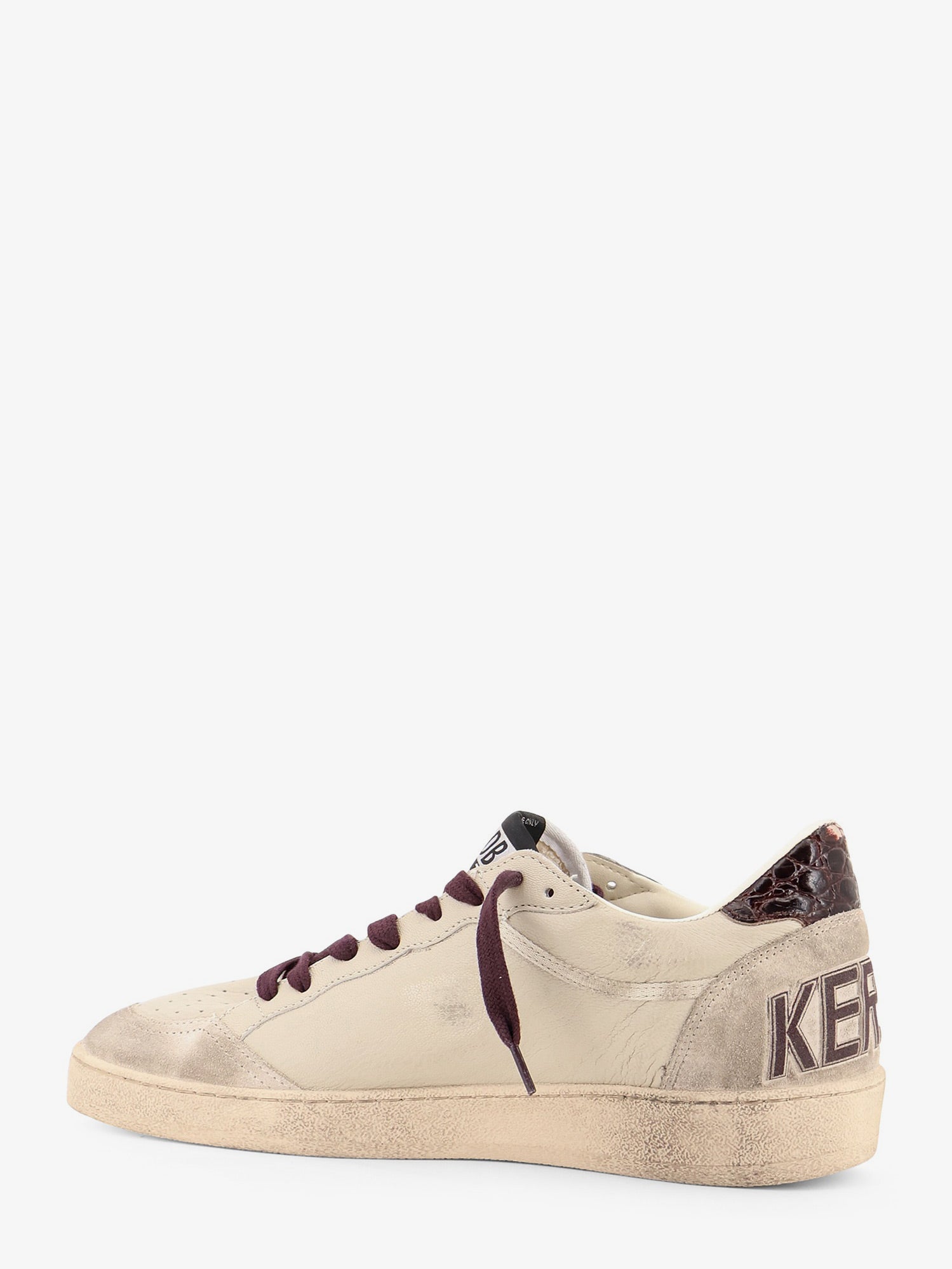 Golden Goose Ballstar Leather Sneakers With Iconic Side Logo