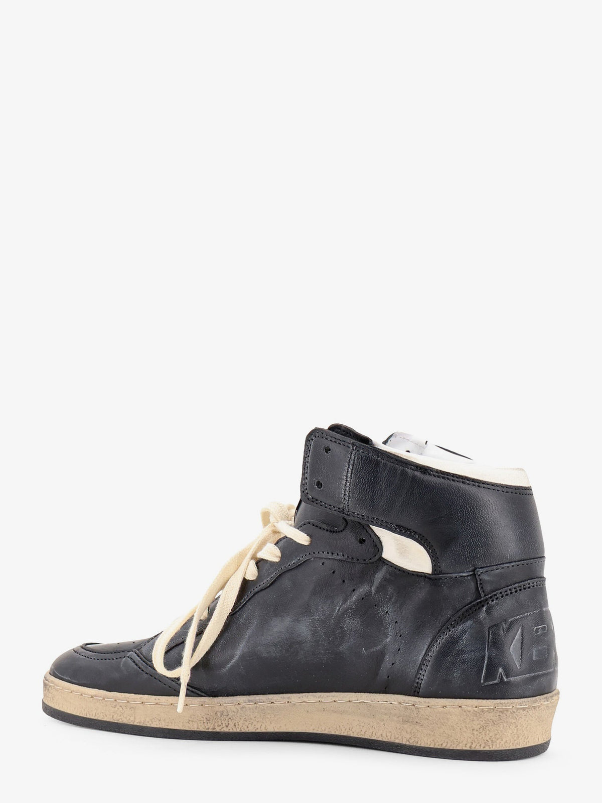 Golden Goose Sky Star Sneakers In Leather With A Used Effect