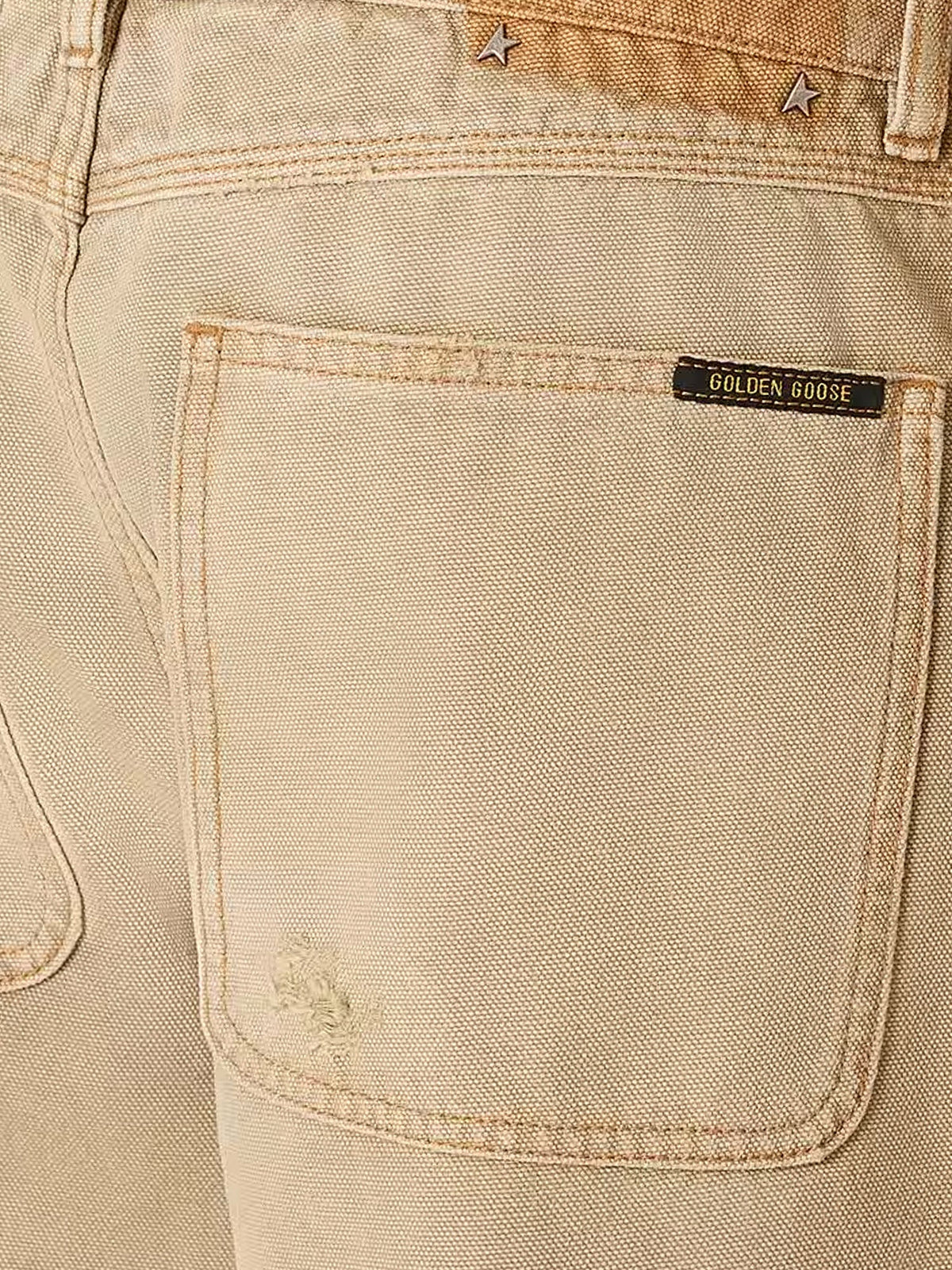 Golden Goose Russel Panama Vintage Cotton Trousers