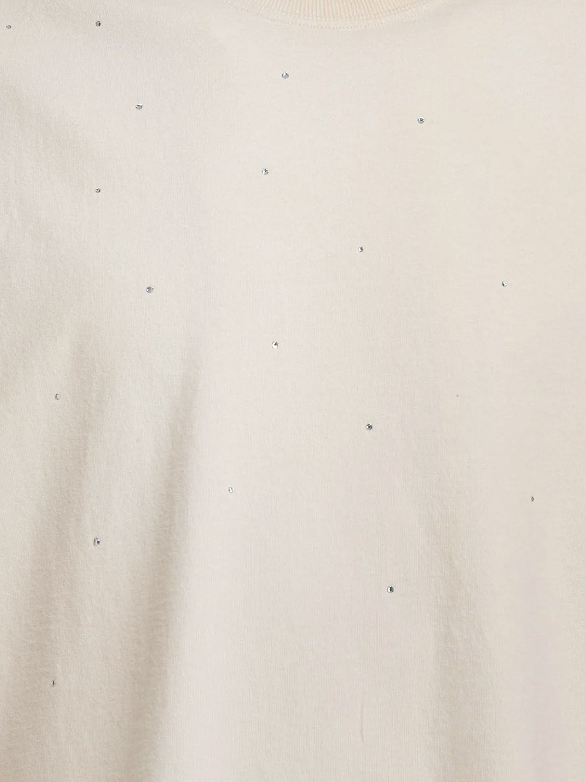 Golden Goose Cotton Star T-shirt With All-over Rhinestones