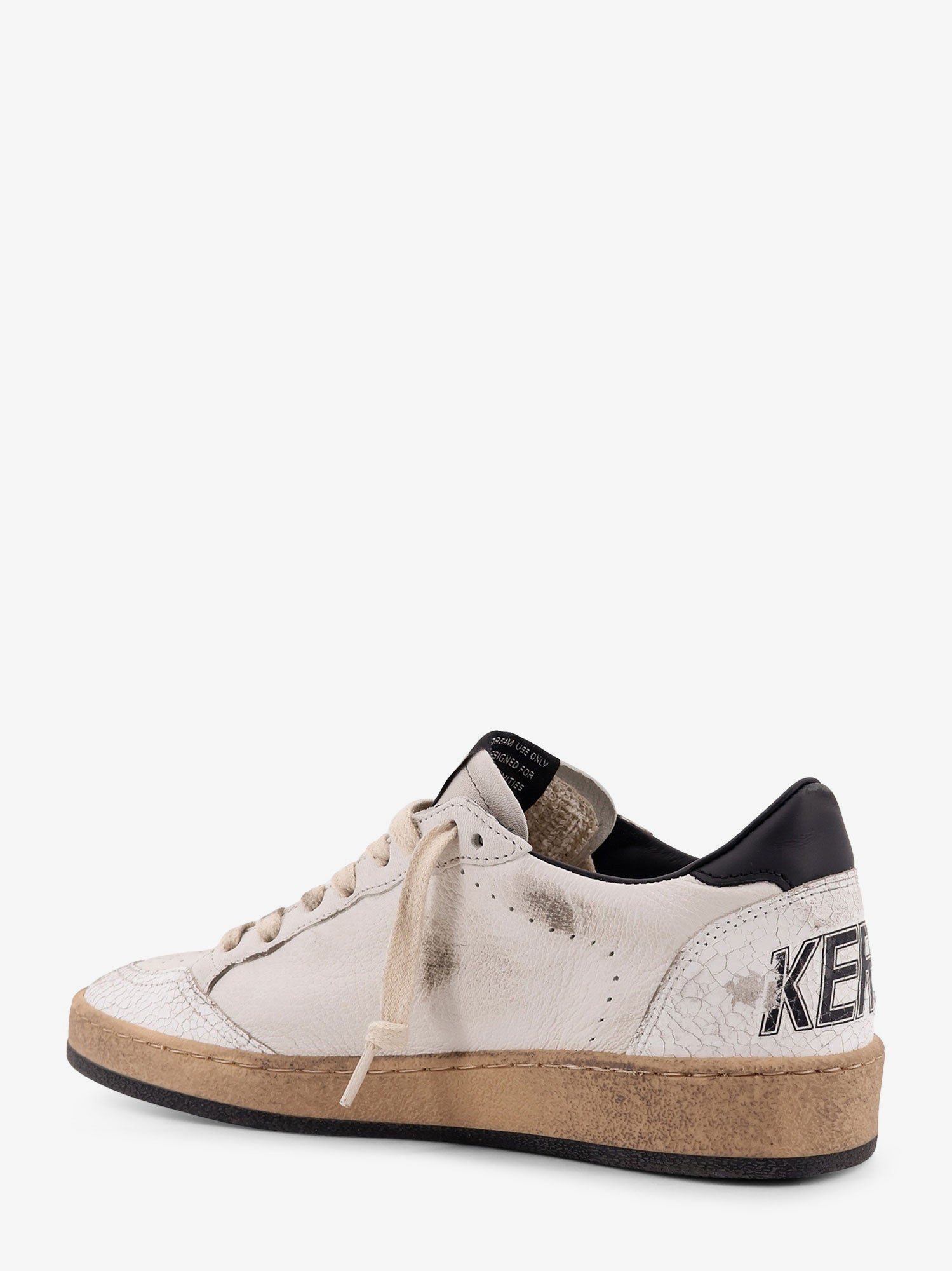 Golden Goose Ballstar Leather Sneakers With Iconic Side Logo