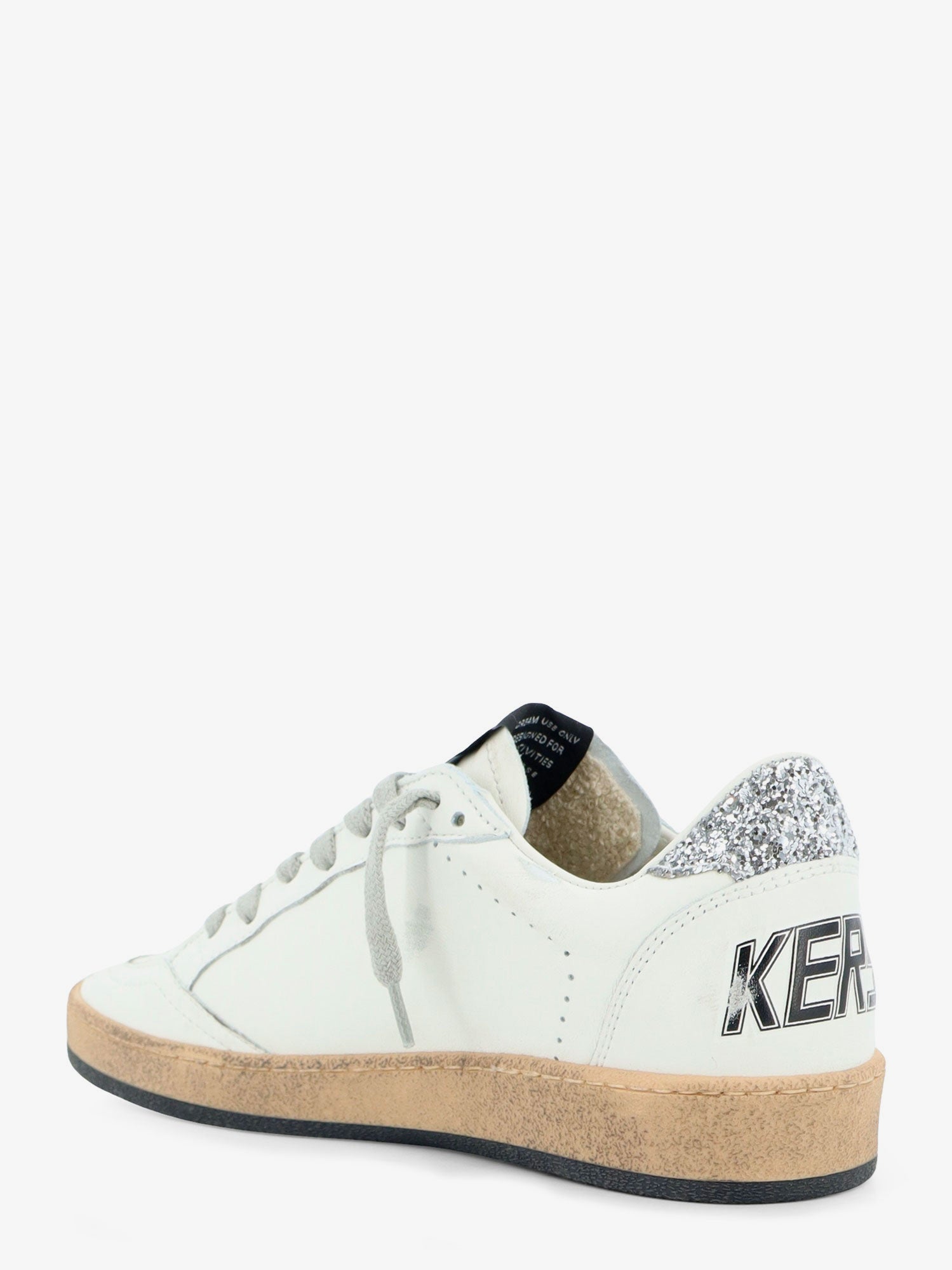 Golden Goose Ballstar Leather Sneakers With Iconic Glitter Logo On The Side
