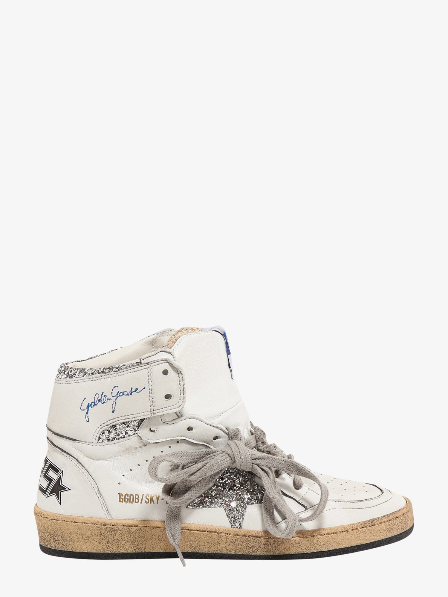 Golden Goose Sky Star Leather With A Used Effect Sneakers