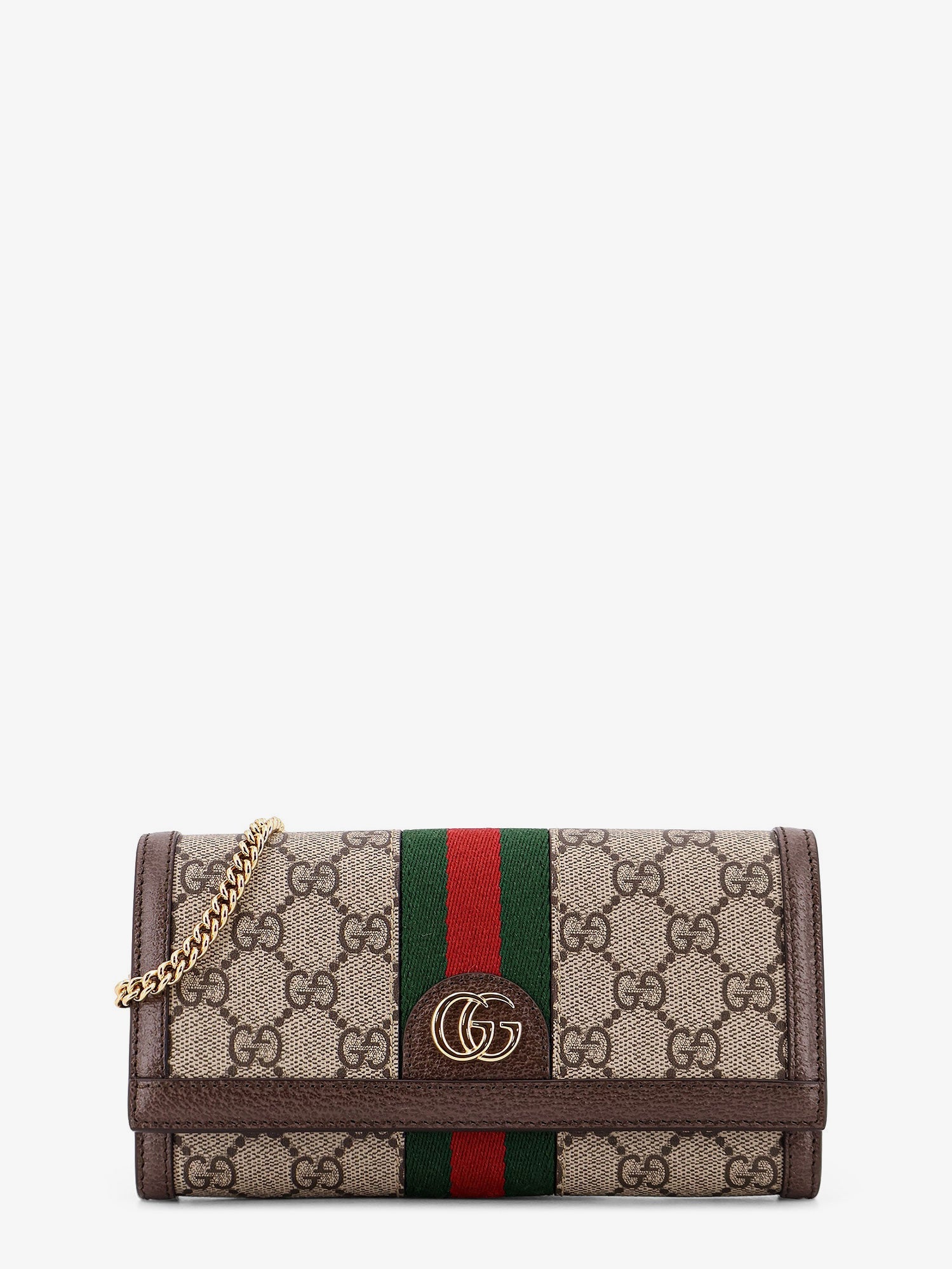 Gucci Ophidia Gg Supreme Fabric And Leather Crossbody Bag