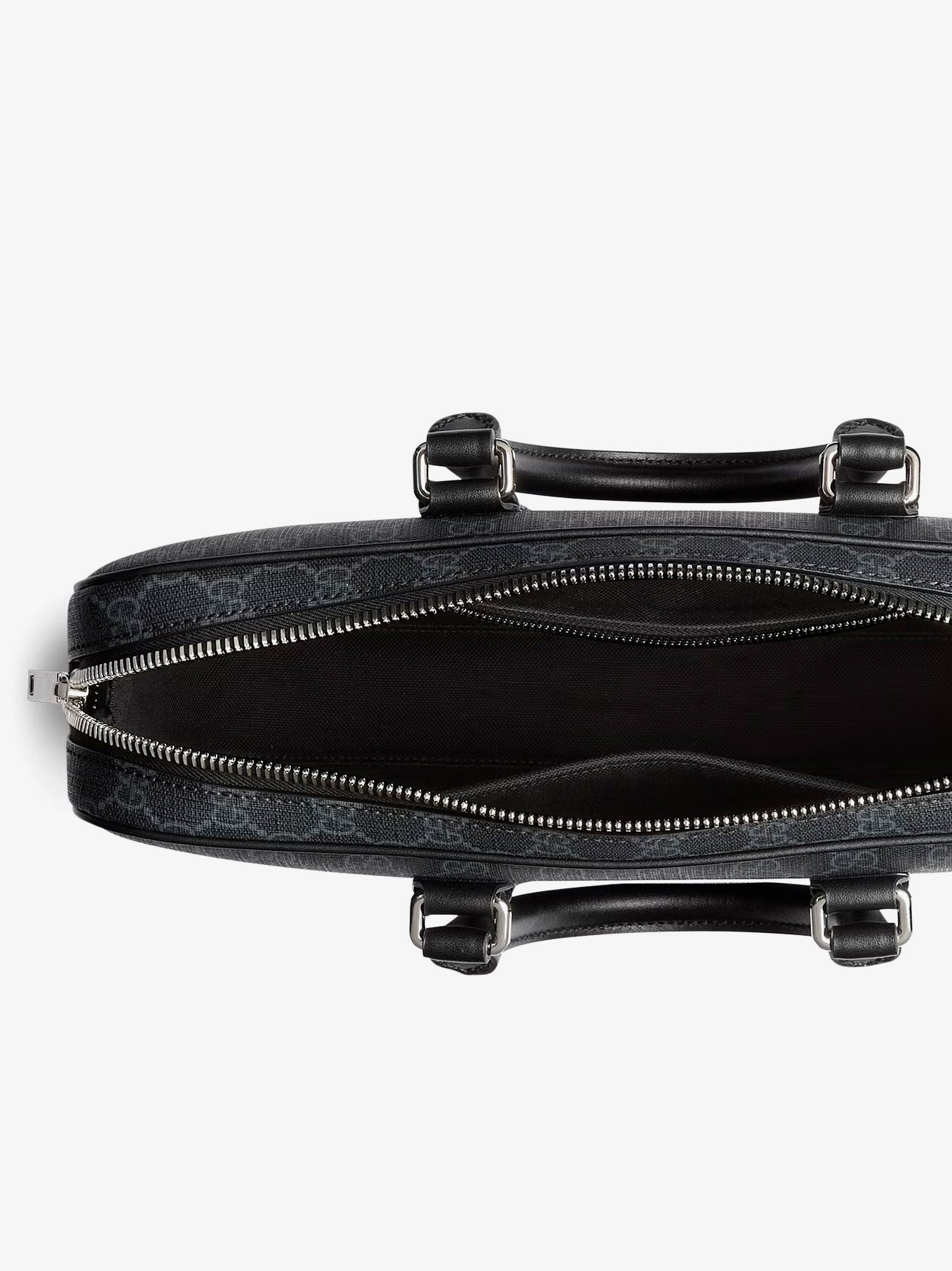 Gucci Gg Supreme Fabric And Leather Briefcase