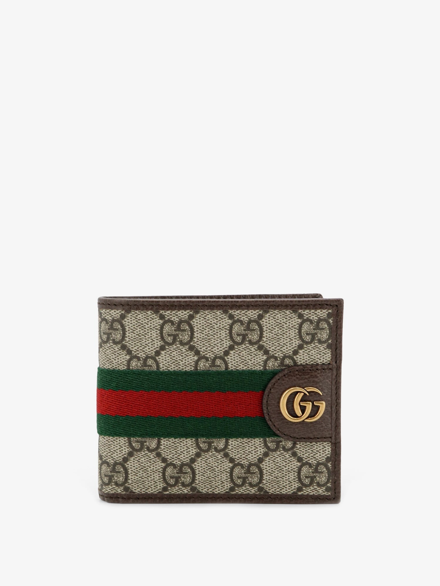 Gucci Coated Canvas Wallet With Gg Motif