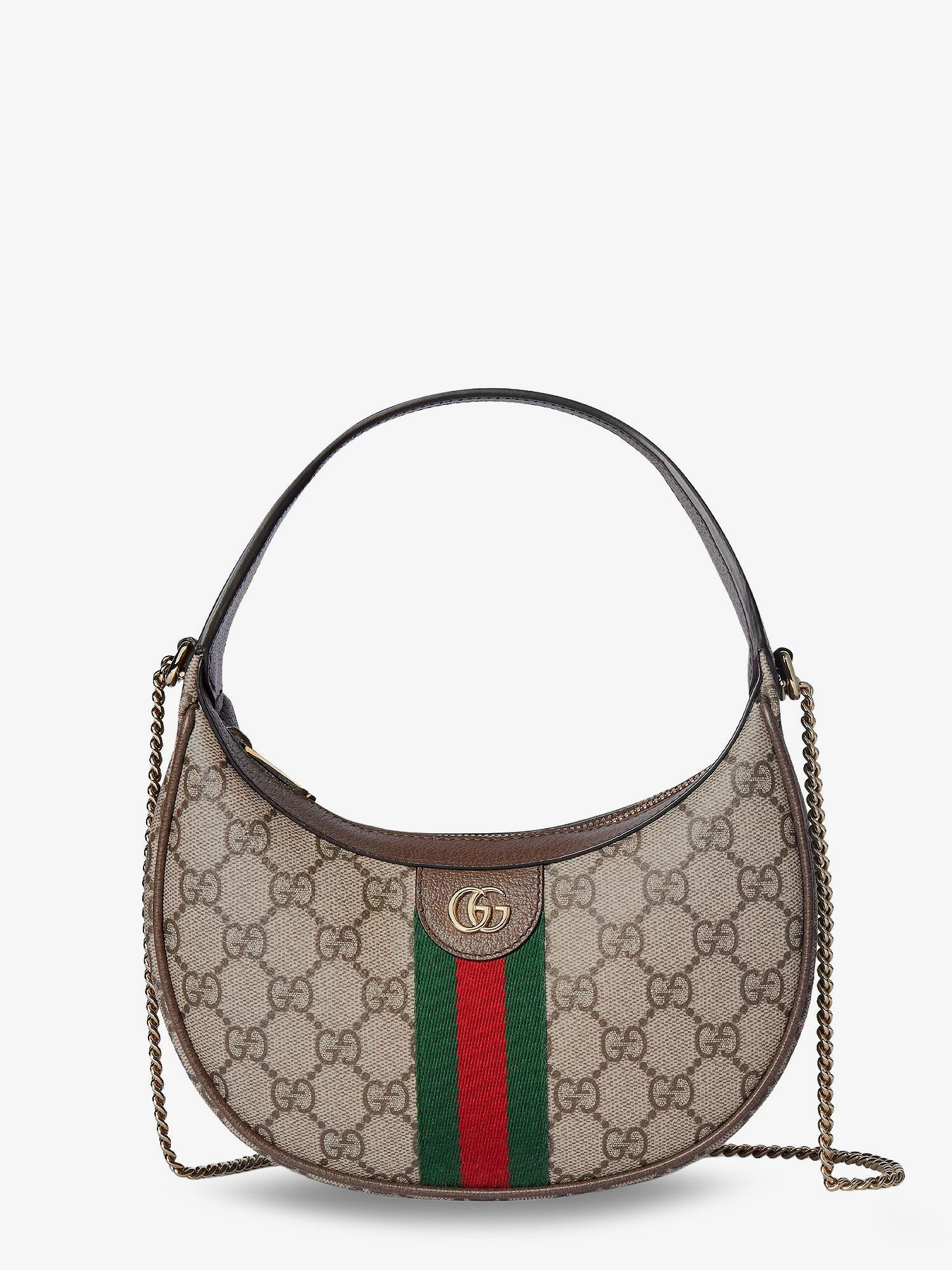 Gucci Ophidia Gg Supreme Fabric And Leather Shoulder Bag