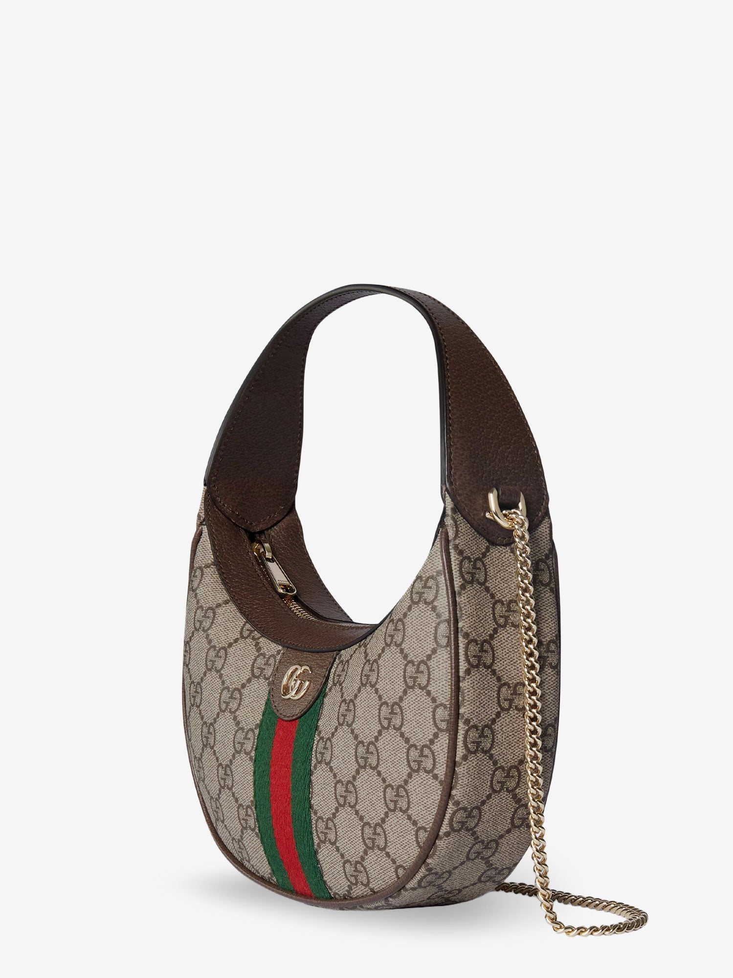 Gucci Ophidia Gg Supreme Fabric And Leather Shoulder Bag