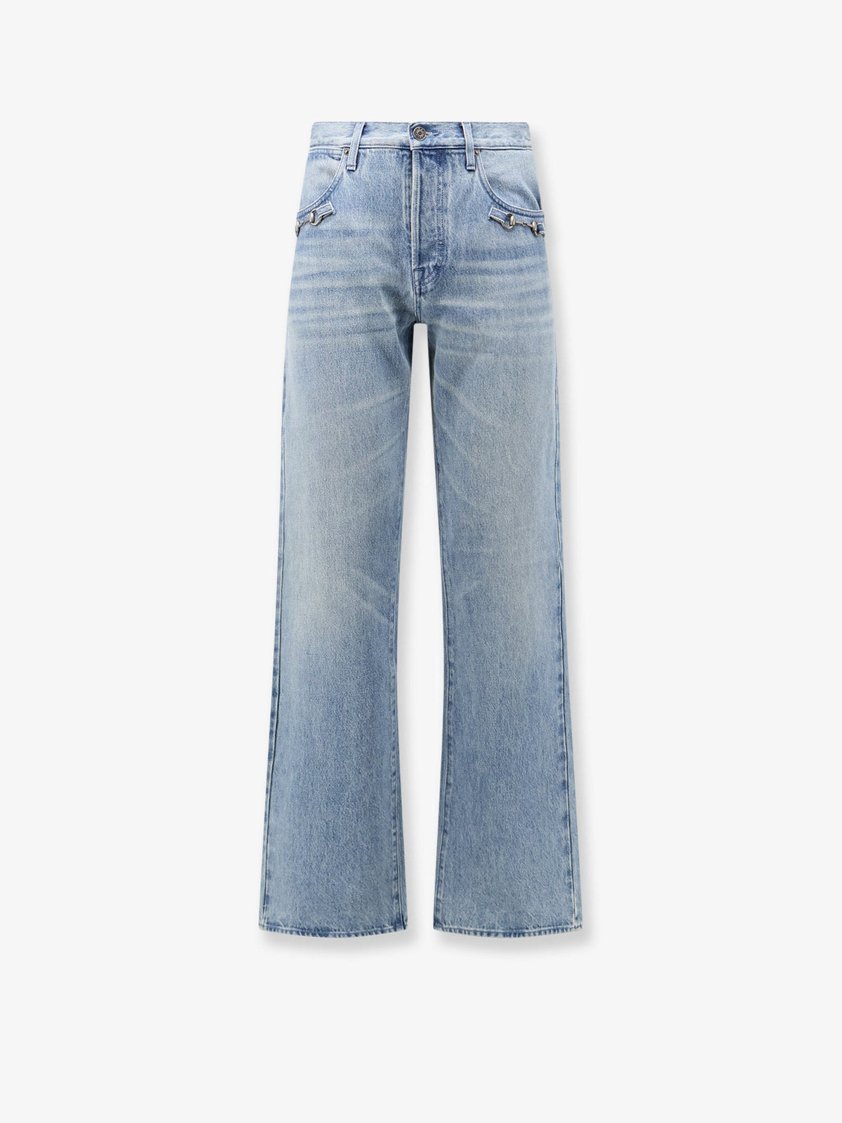 Gucci Stonewashed Cotton Denim Jeans