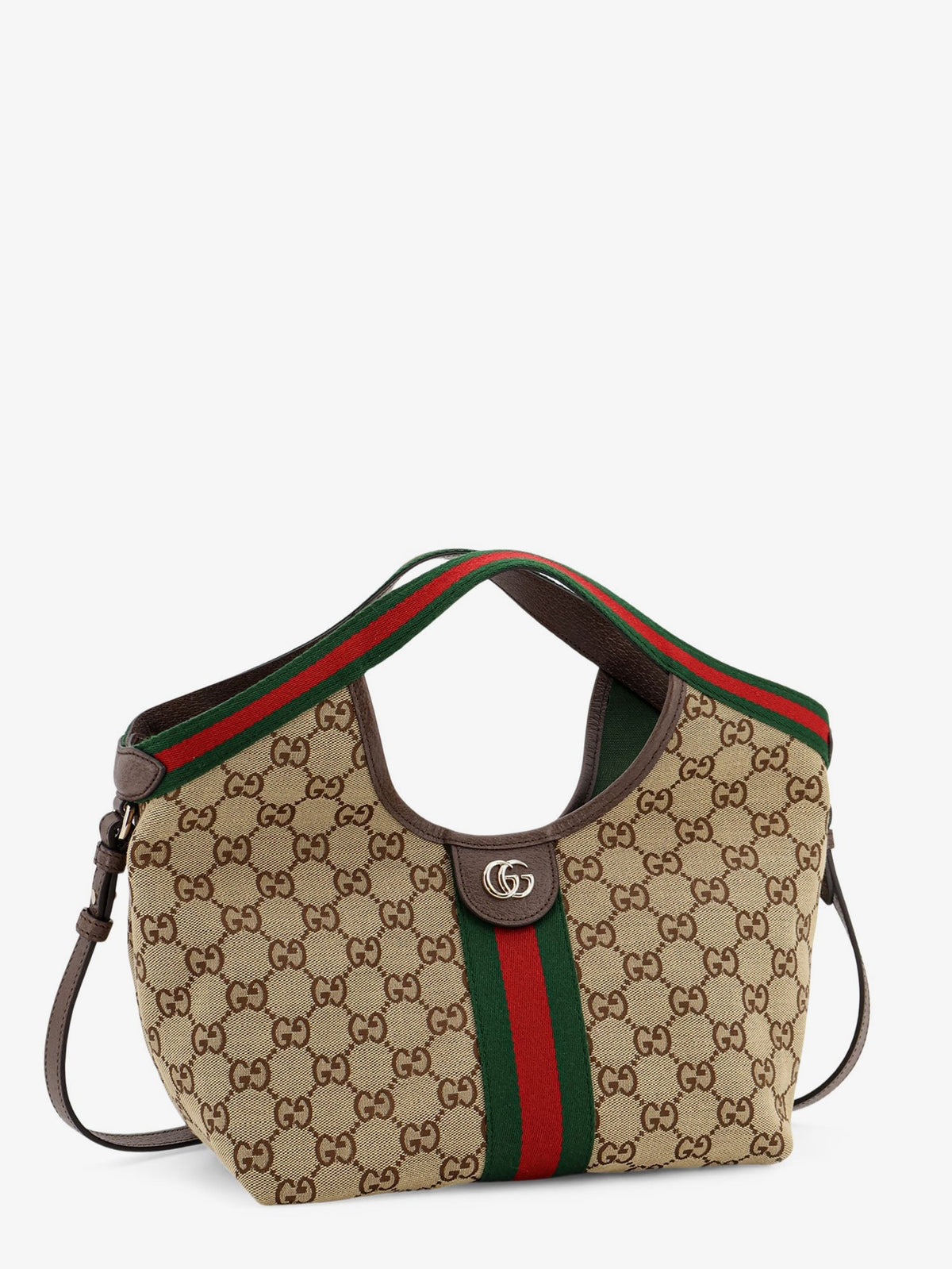 Gucci Gucci Giglio Tote Bag In Gg Supreme Canvas And Leather