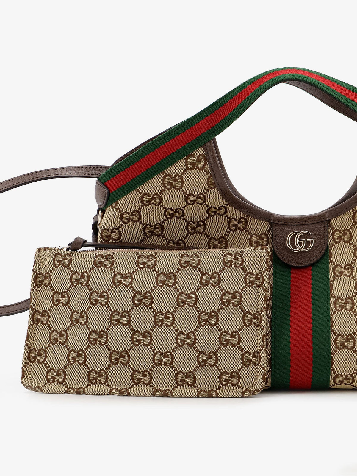 Gucci Gucci Giglio Tote Bag In Gg Supreme Canvas And Leather
