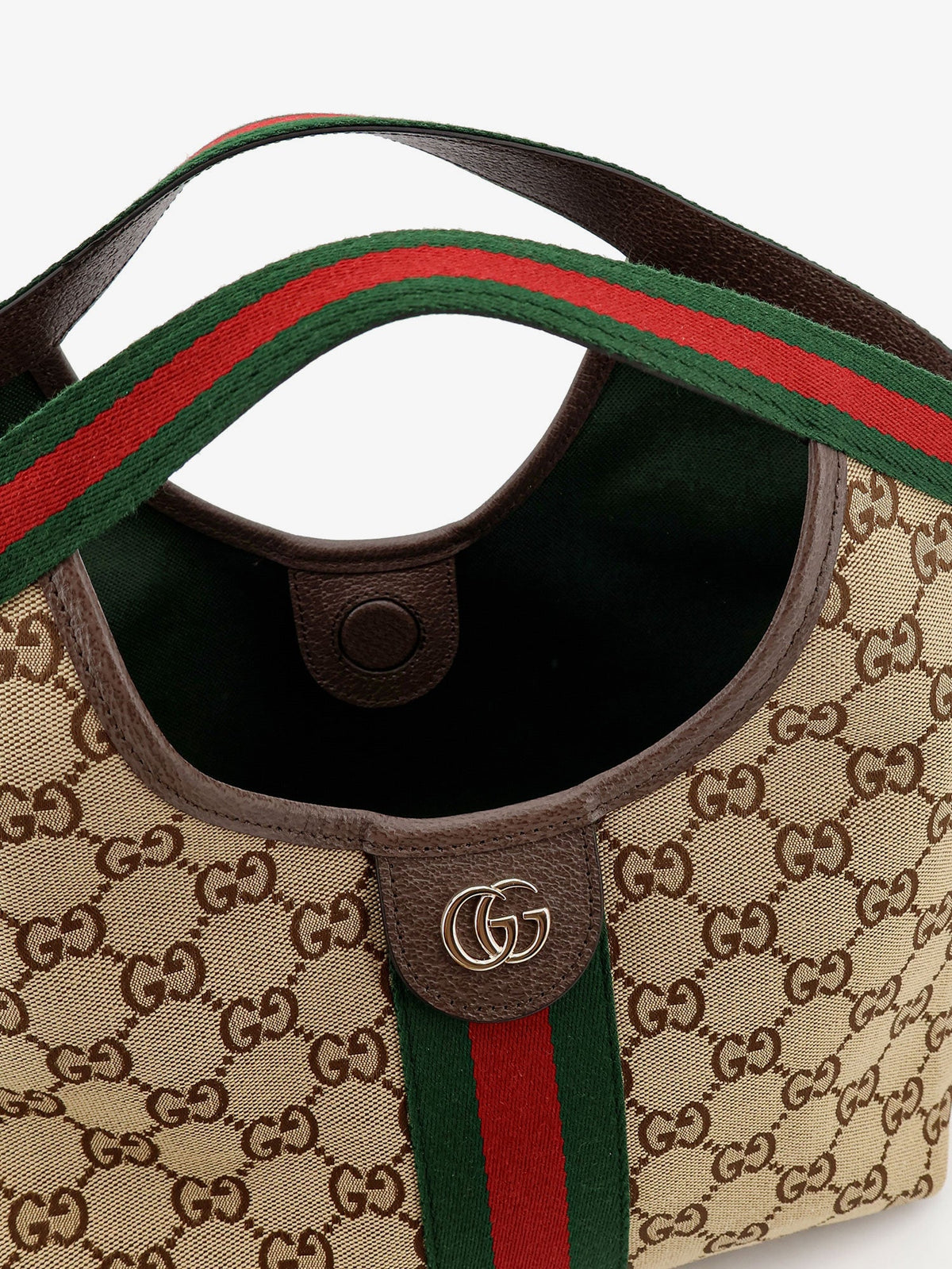 Gucci Gucci Giglio Tote Bag In Gg Supreme Canvas And Leather