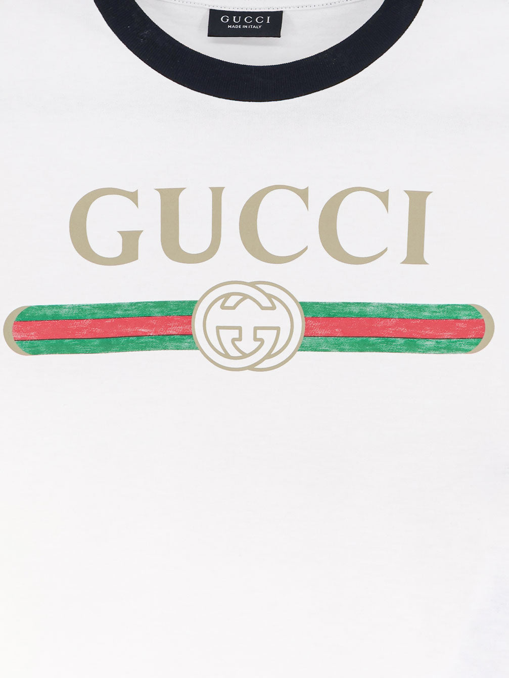Gucci Cotton T-shirt With Iconic Print
