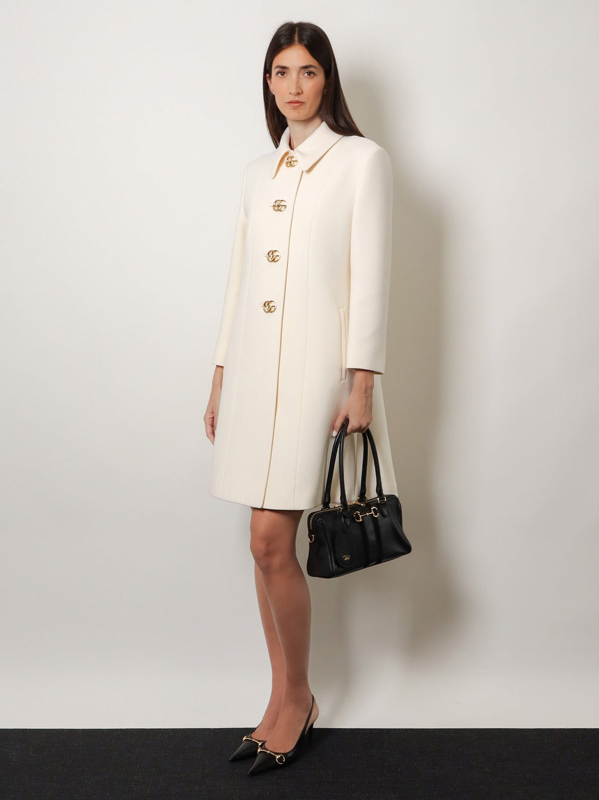 Gucci Leather Bauletto Borsetto Shoulder Bag