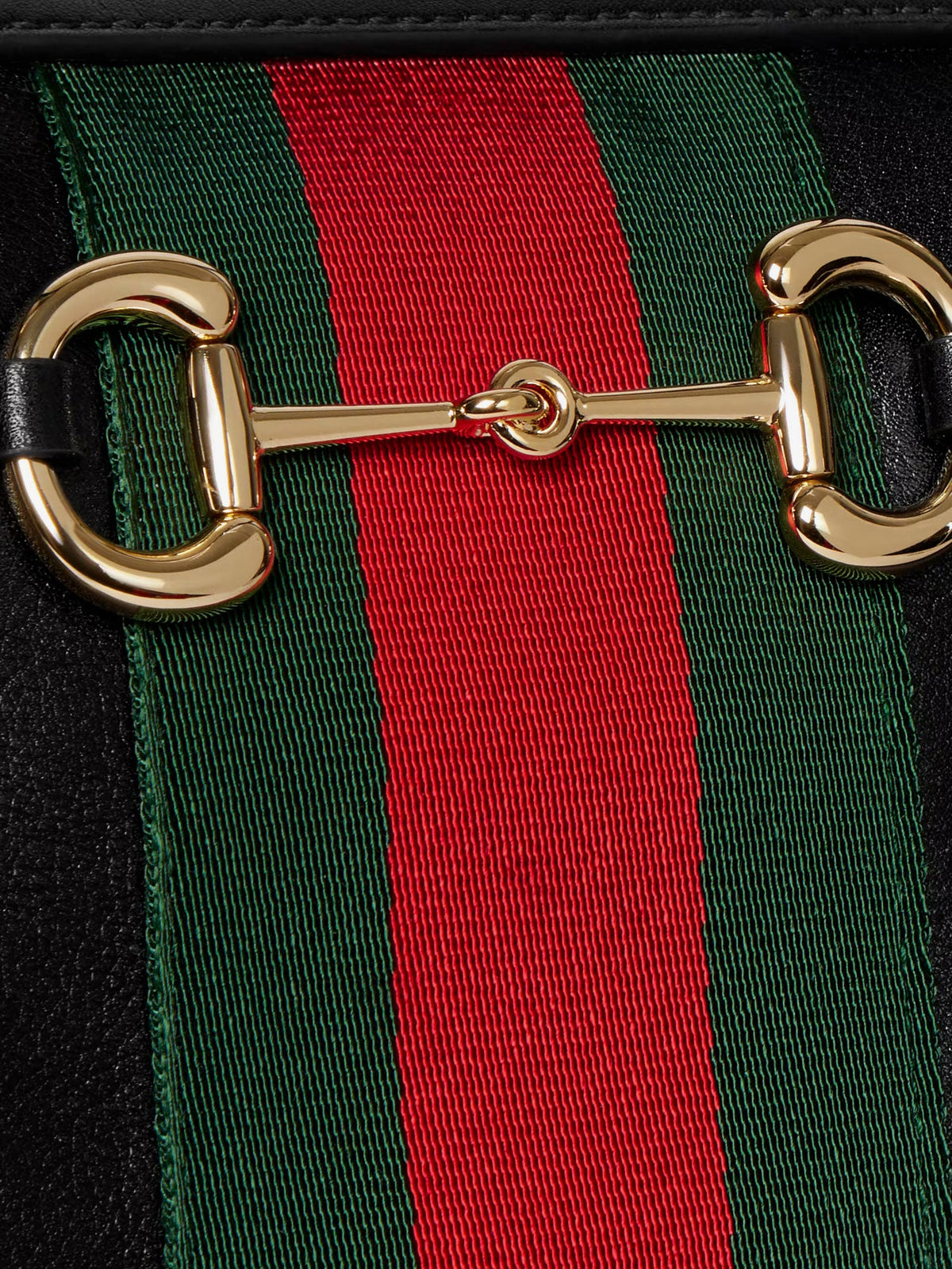 Gucci Leather Shoulder Bag With Metal Clasp
