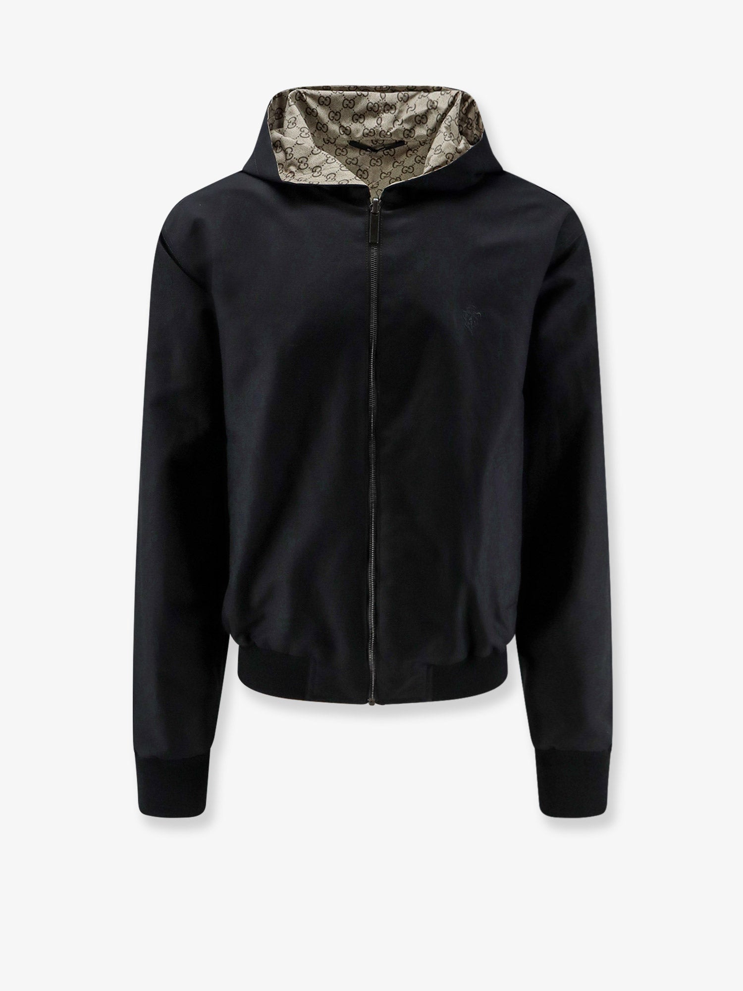 Gucci Reversible Cotton And Gg Nylon Jacket