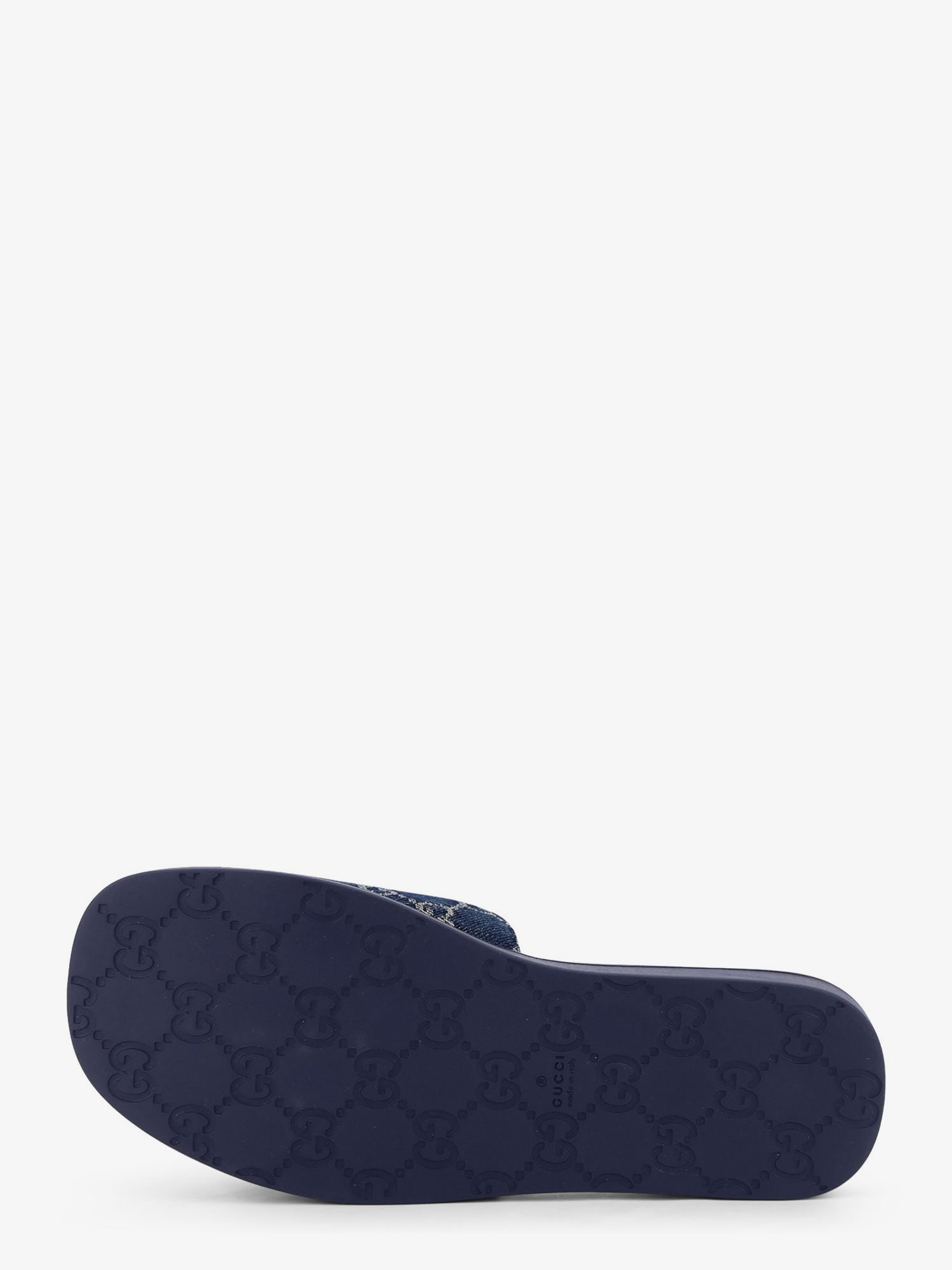 Gucci Denim Sandals With Gg Motif