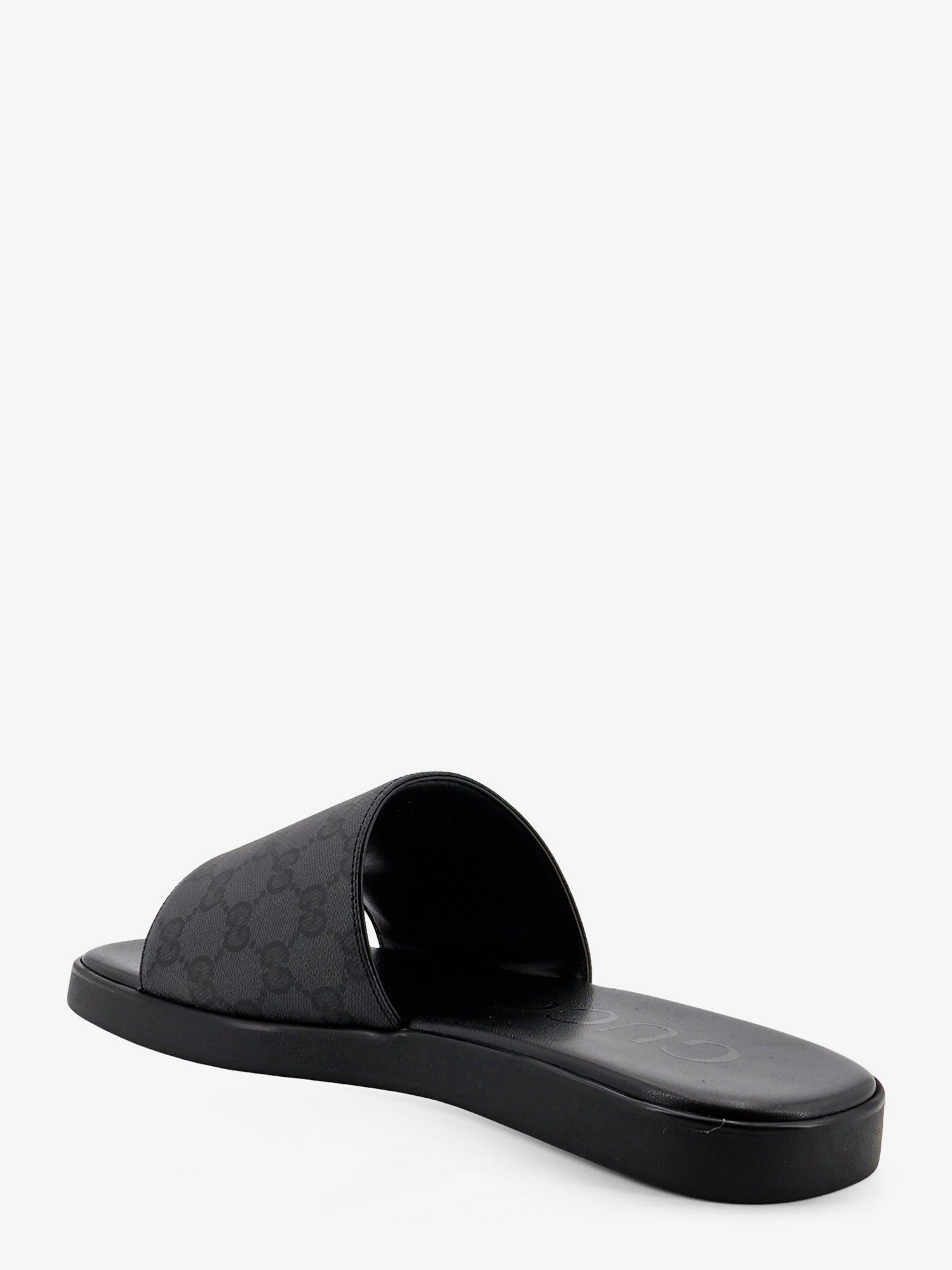 Gucci Denim Sandals With Gg Motif