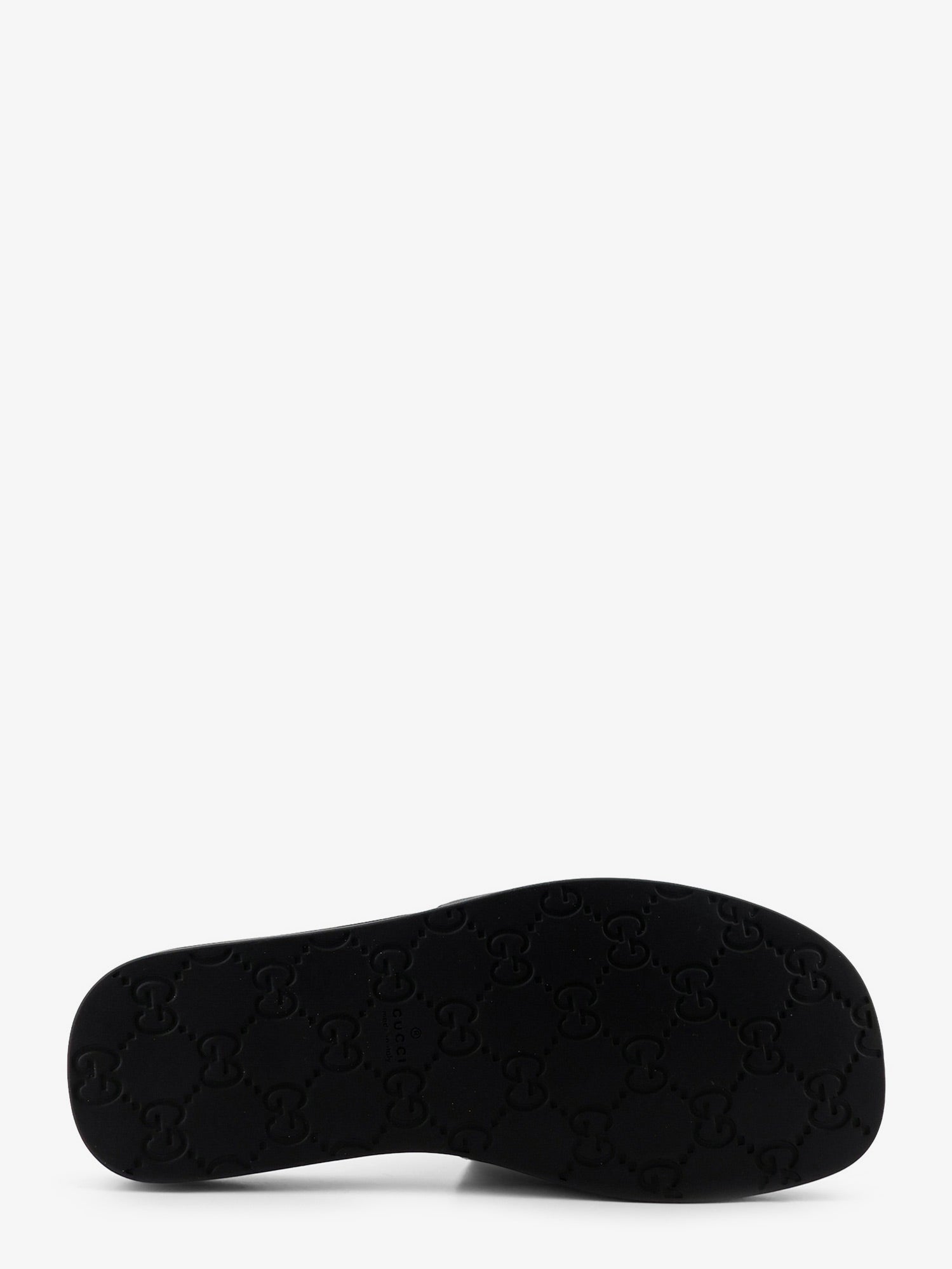 Gucci Denim Sandals With Gg Motif