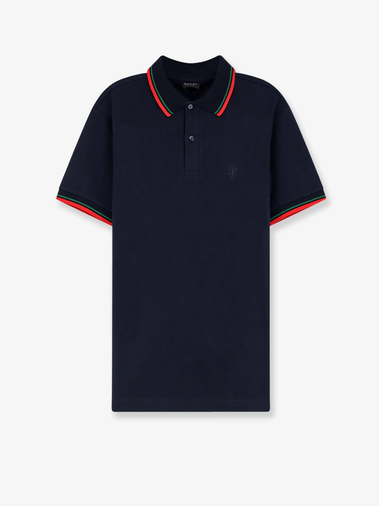 Gucci Cotton Polo Shirt With Embroidered Logo On The Front