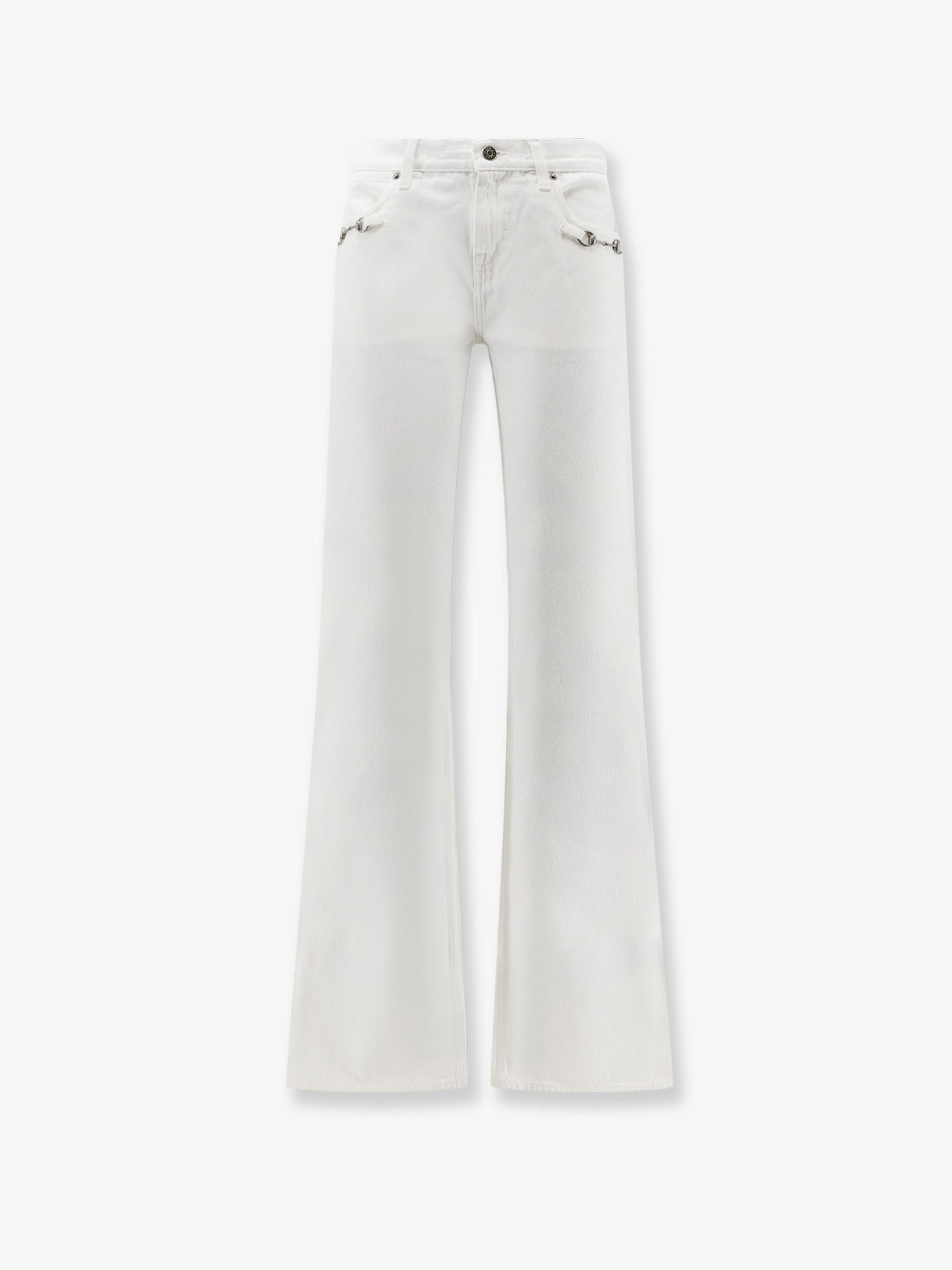 Gucci Cotton Denim Trousers With Hook