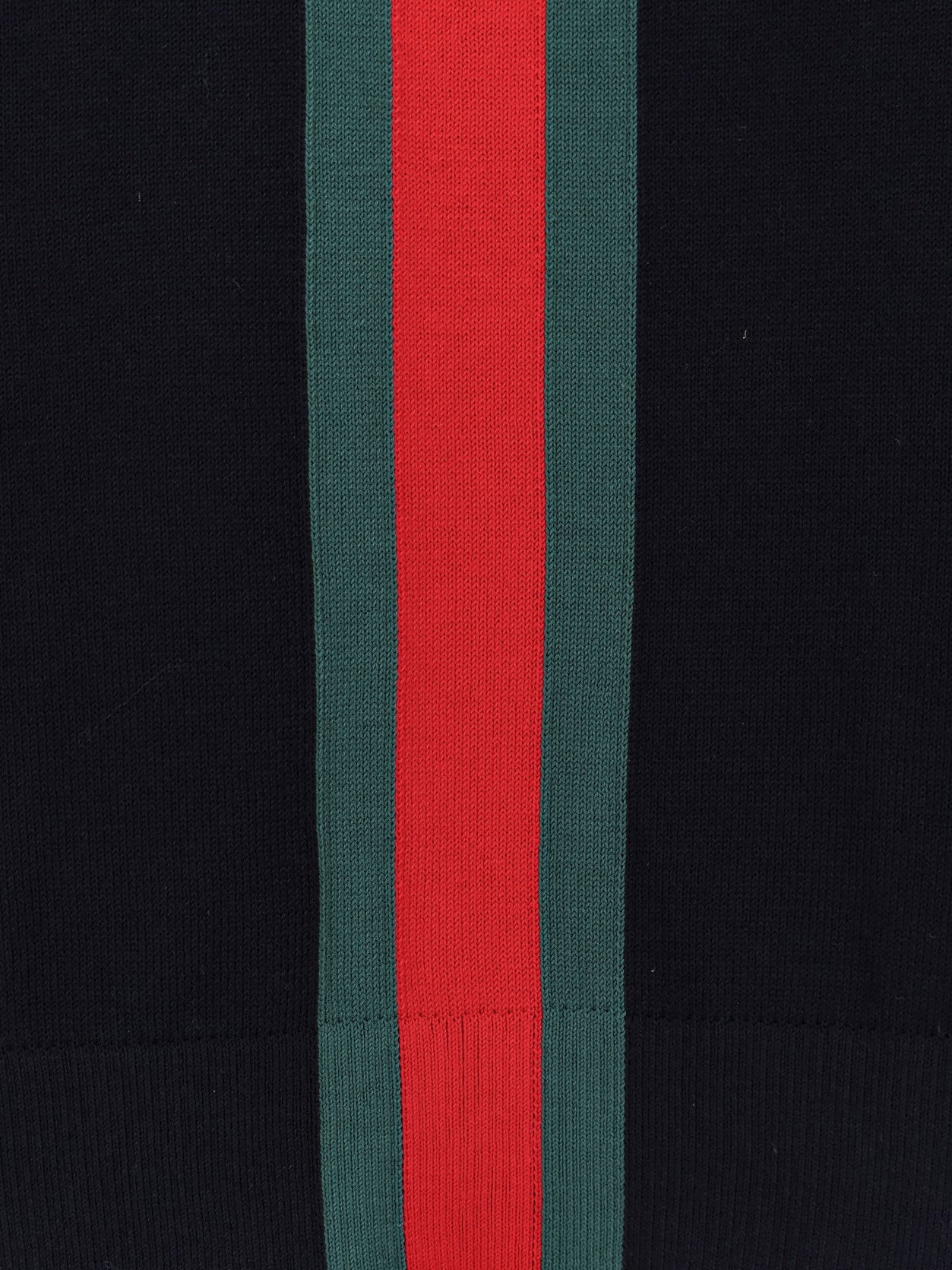 Gucci Cotton Sweater With Nastro Web Inlay