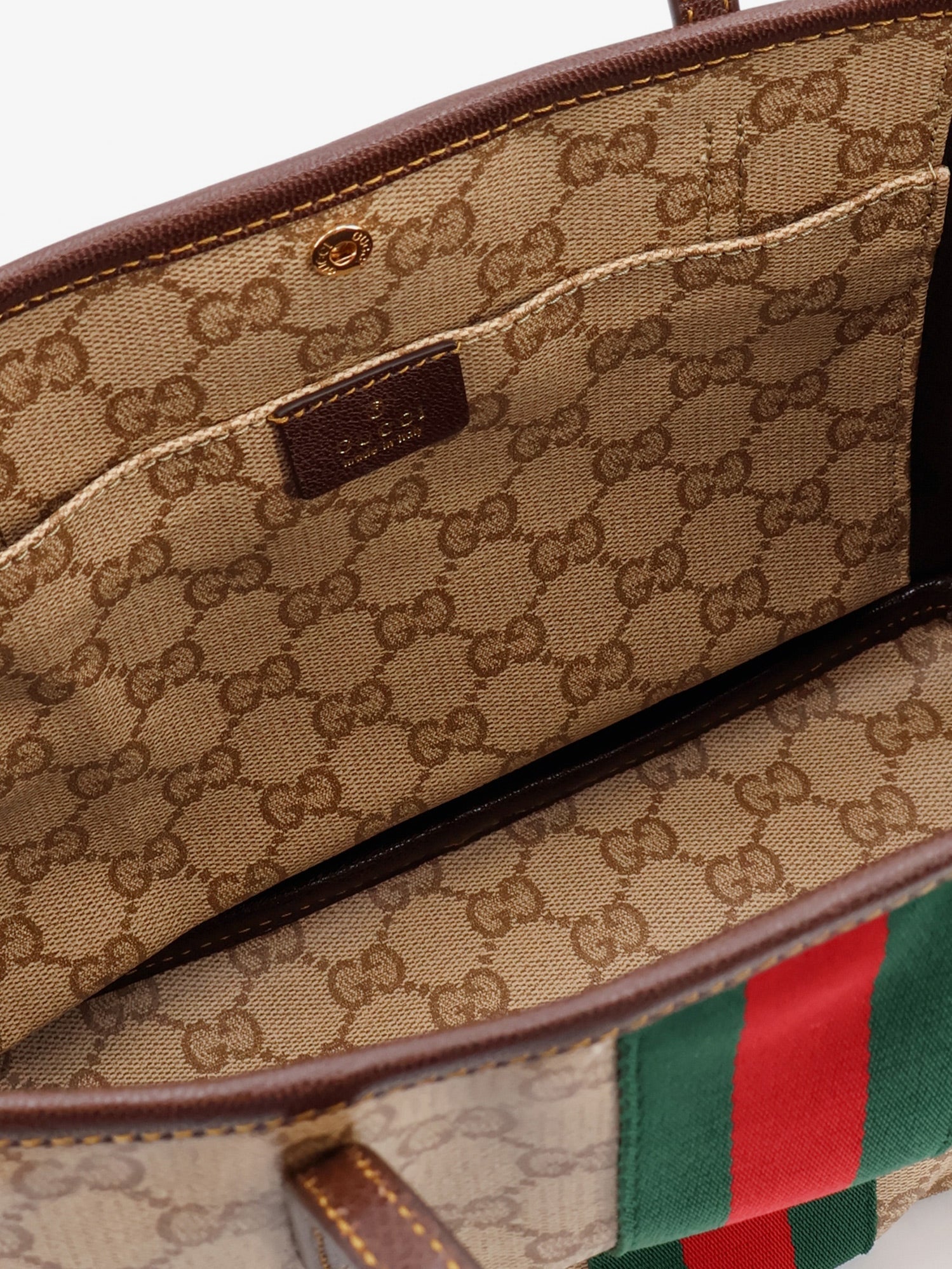 Gucci Tribeca Gg Fabric Shopping Bag
