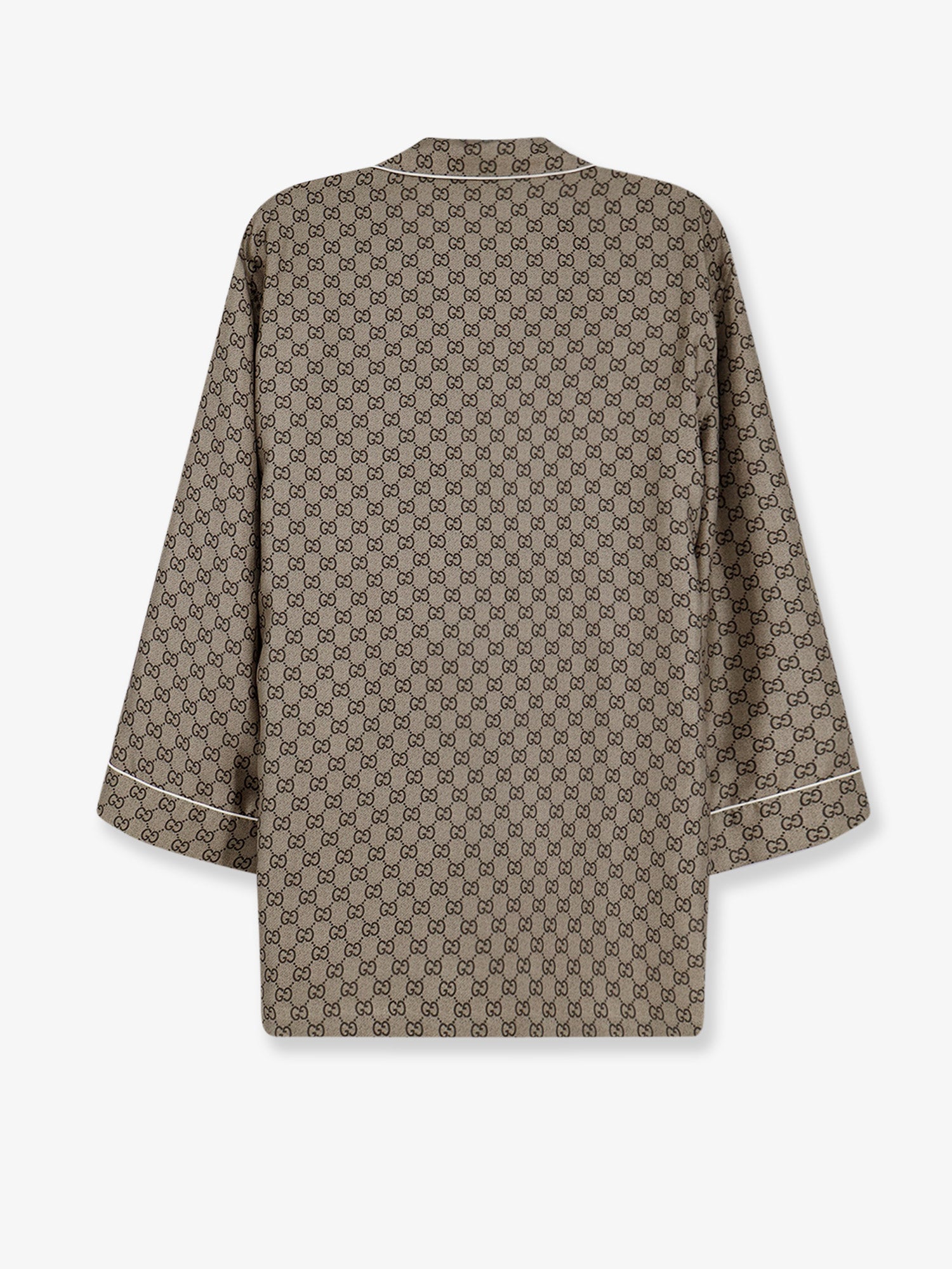 Gucci Silk Shirt With Gg Print