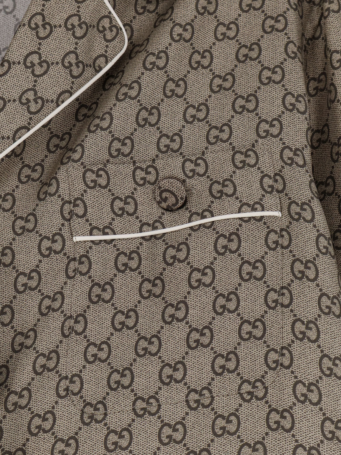 Gucci Silk Shirt With Gg Print